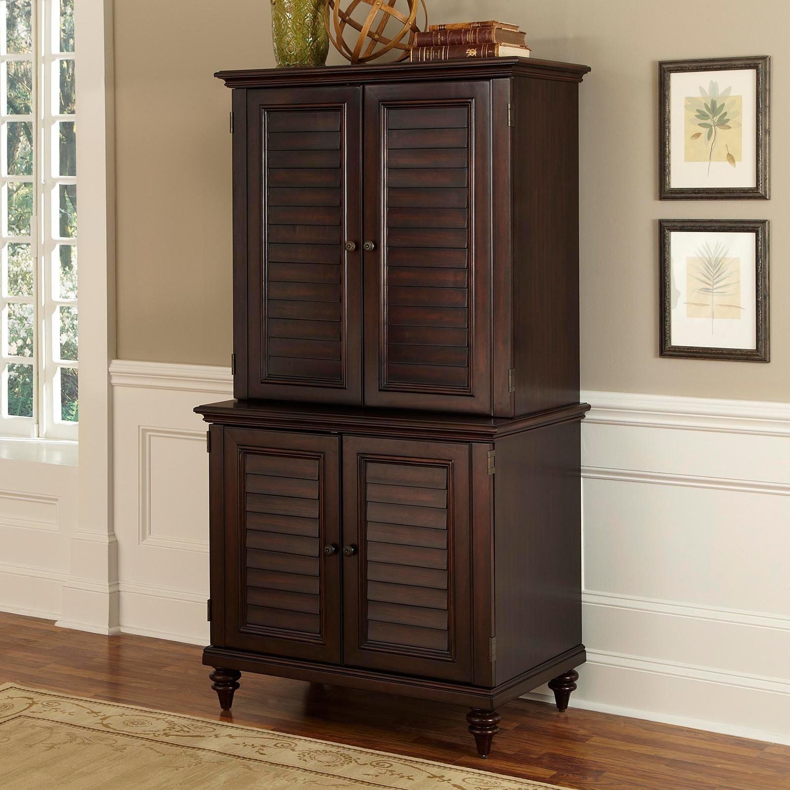 2018 Furniture: Desk Armoire For Home Office Furniture With Enclosed Intended For Enclosed Computer Desks (View 6 of 20)