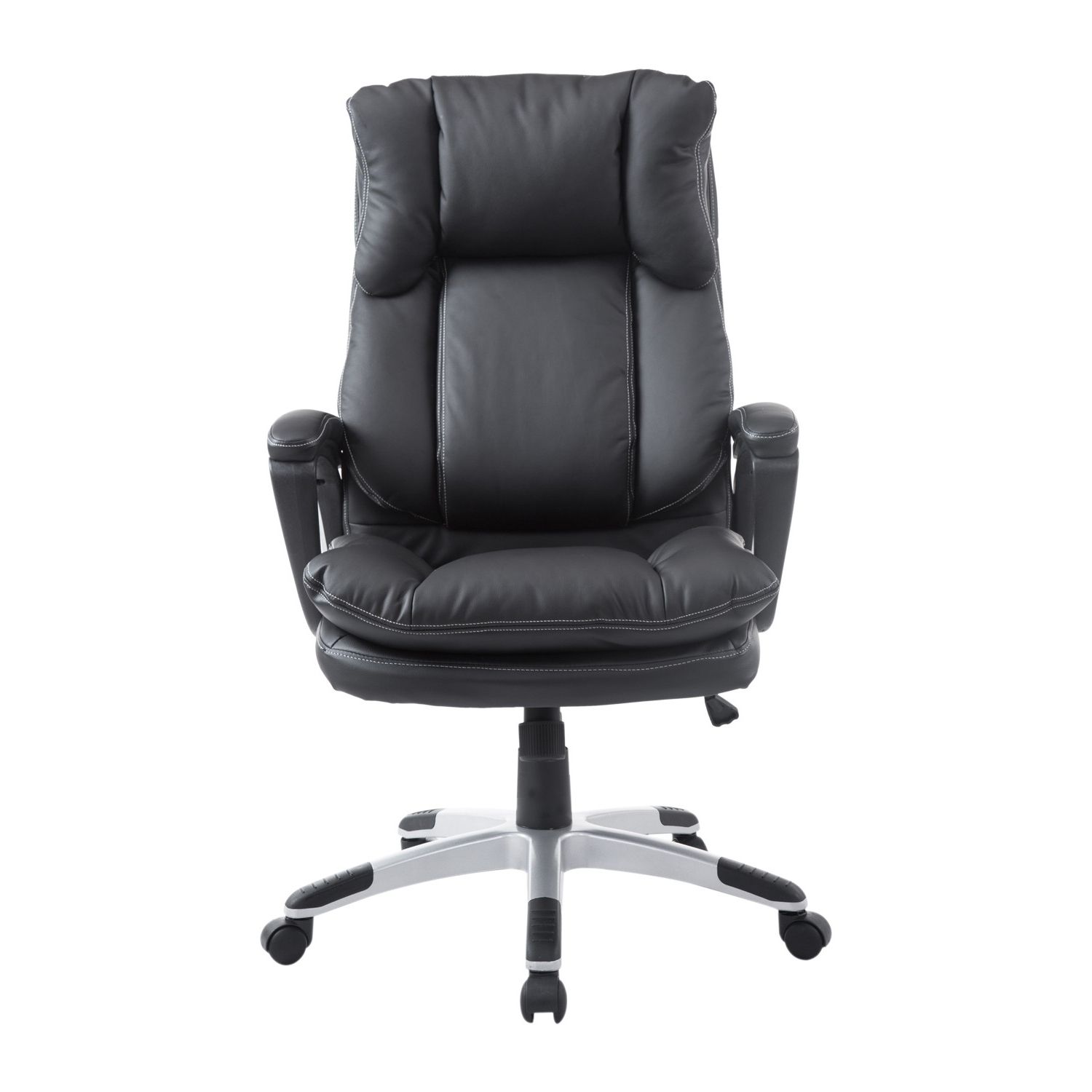 2019 Black Executive Office Chairs Intended For Homcom High Back Pu Leather Executive Office Desk Chair – Black (View 6 of 20)