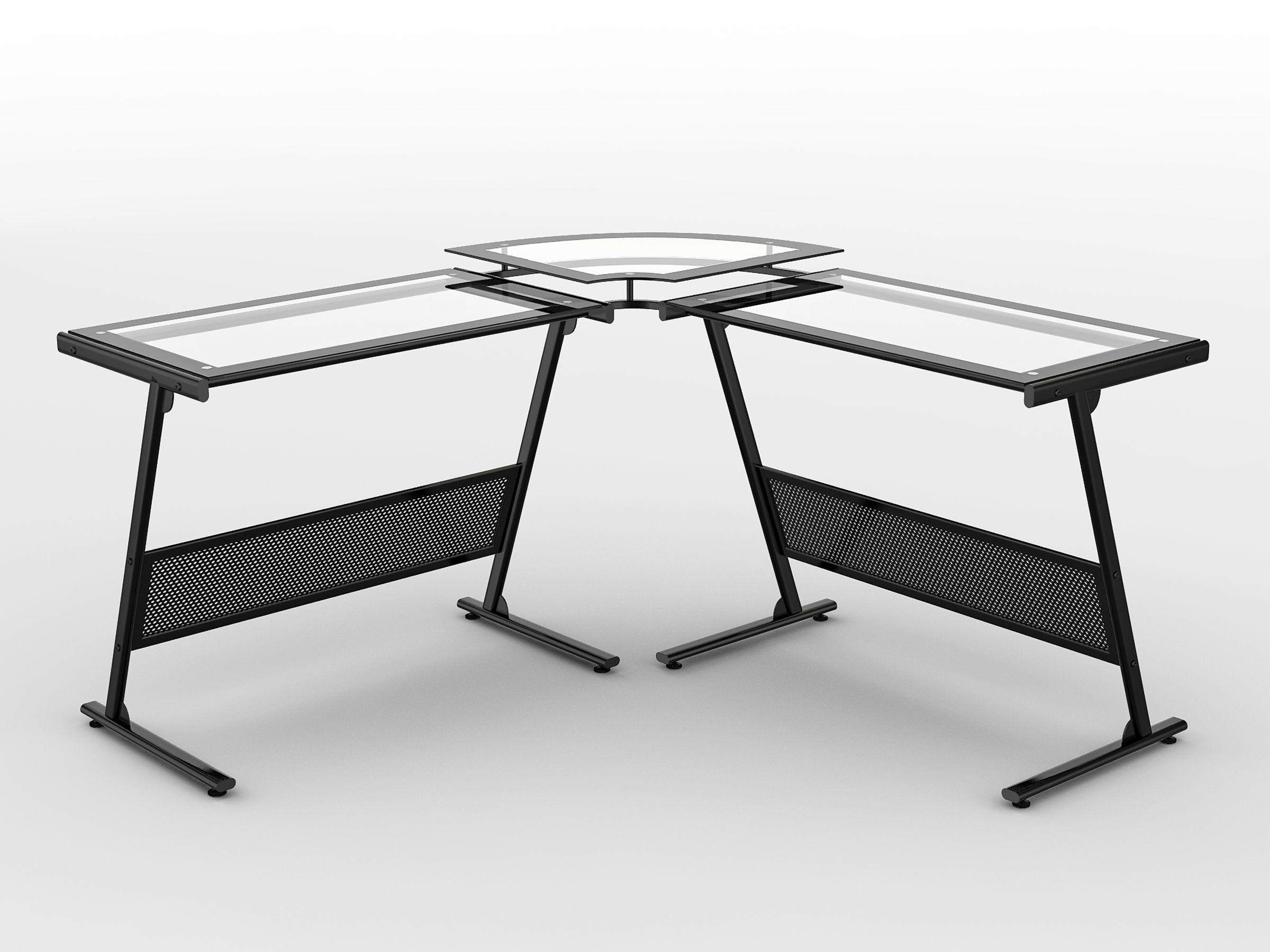 2019 Computer Desk Glass Corner • Desk Ideas Pertaining To Glass Corner Computer Desks (View 2 of 20)