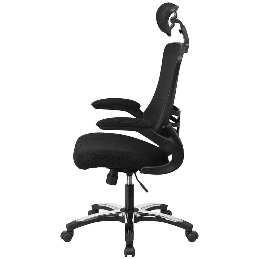 2019 Executive Office Chairs With Flip Up Arms Regarding Flash Furniture Bl X 5h Gg High Back Black Mesh Executive Office (View 10 of 20)