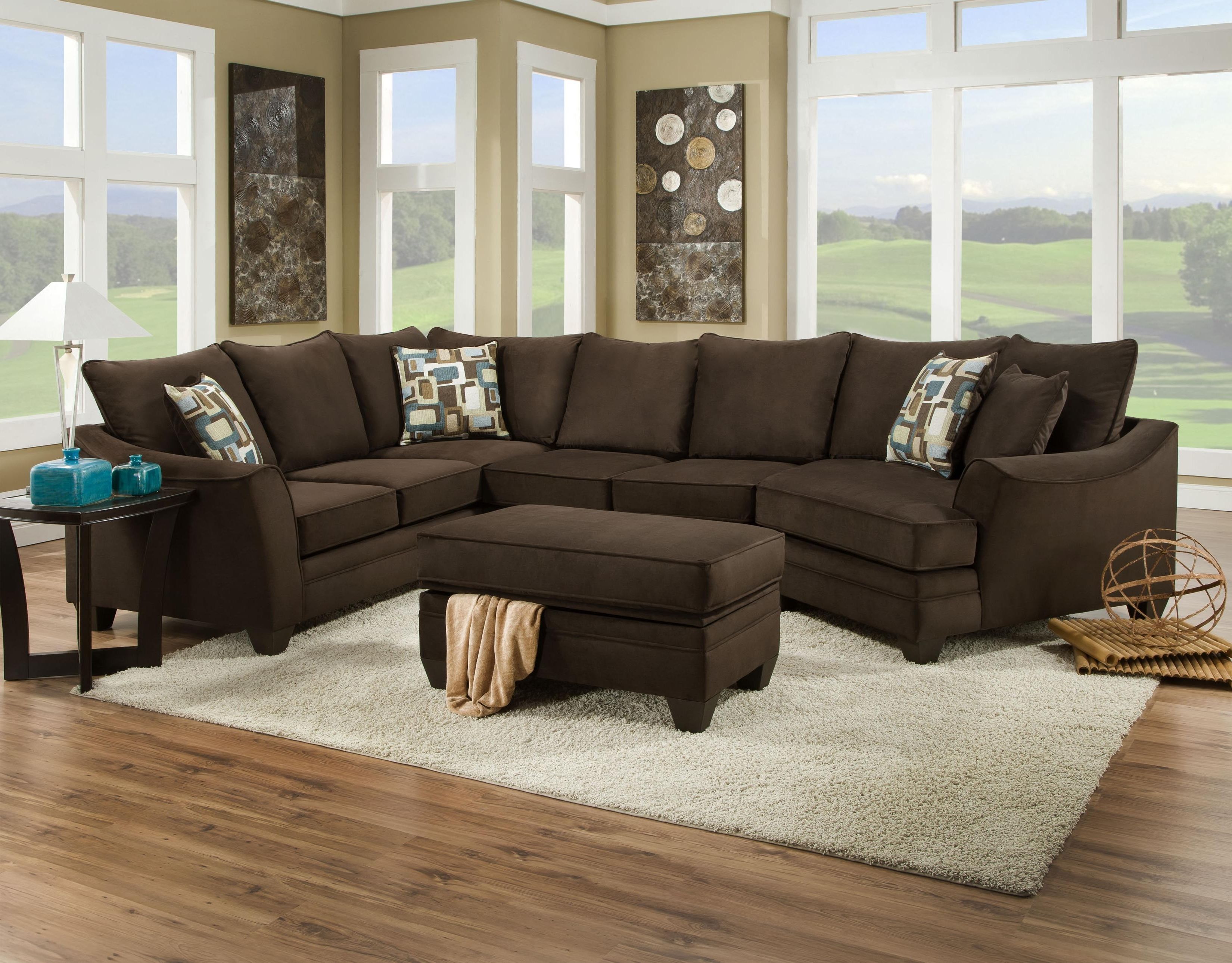 American Furniture 3810 Sectional Sofa That Seats 5 With Left Side Regarding Most Recent Jacksonville Nc Sectional Sofas (View 13 of 20)