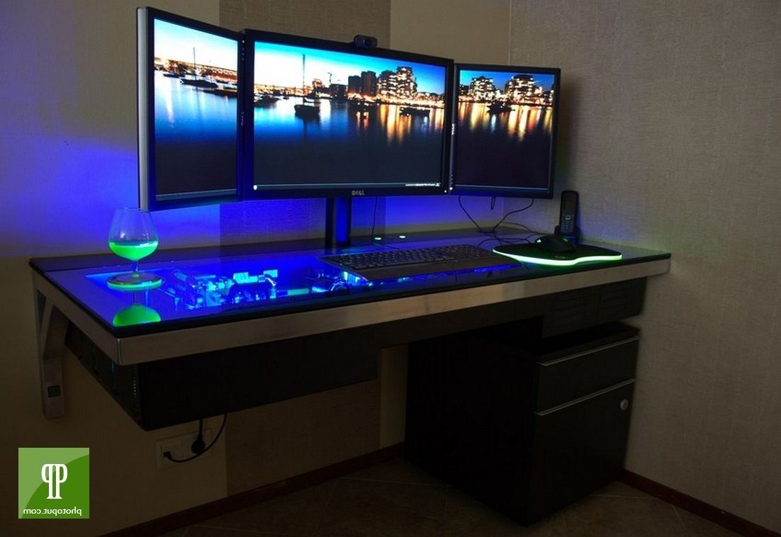 Beautiful Modern Gaming Computer Desk Ideas – Liltigertoo Intended For Well Known Computer Desks For Gamers (View 18 of 20)
