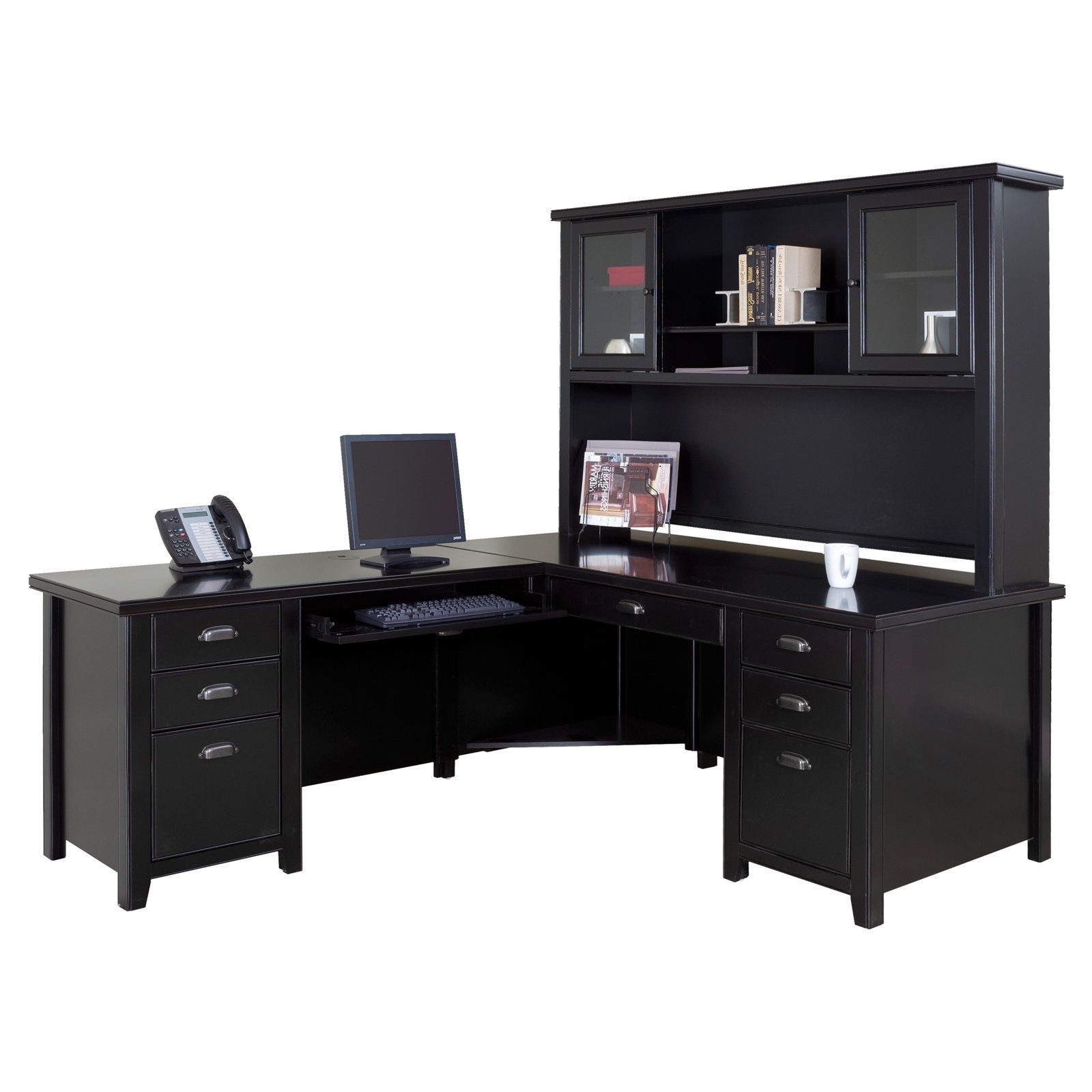 Black L Shaped Desk Amazon – Thediapercake Home Trend Intended For Most Current Amazon Computer Desks (View 8 of 20)