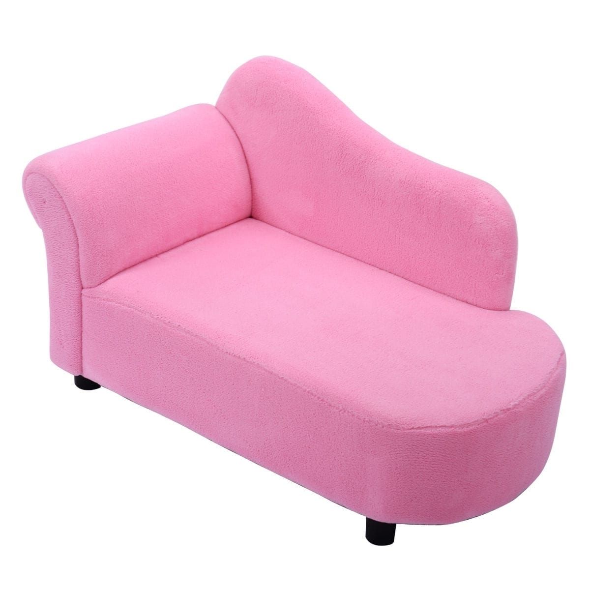 Cheap Kids Sofas Pertaining To Latest Costway Kids Sofa Armrest Chair Couch Lounge In Pink – Free (View 4 of 20)