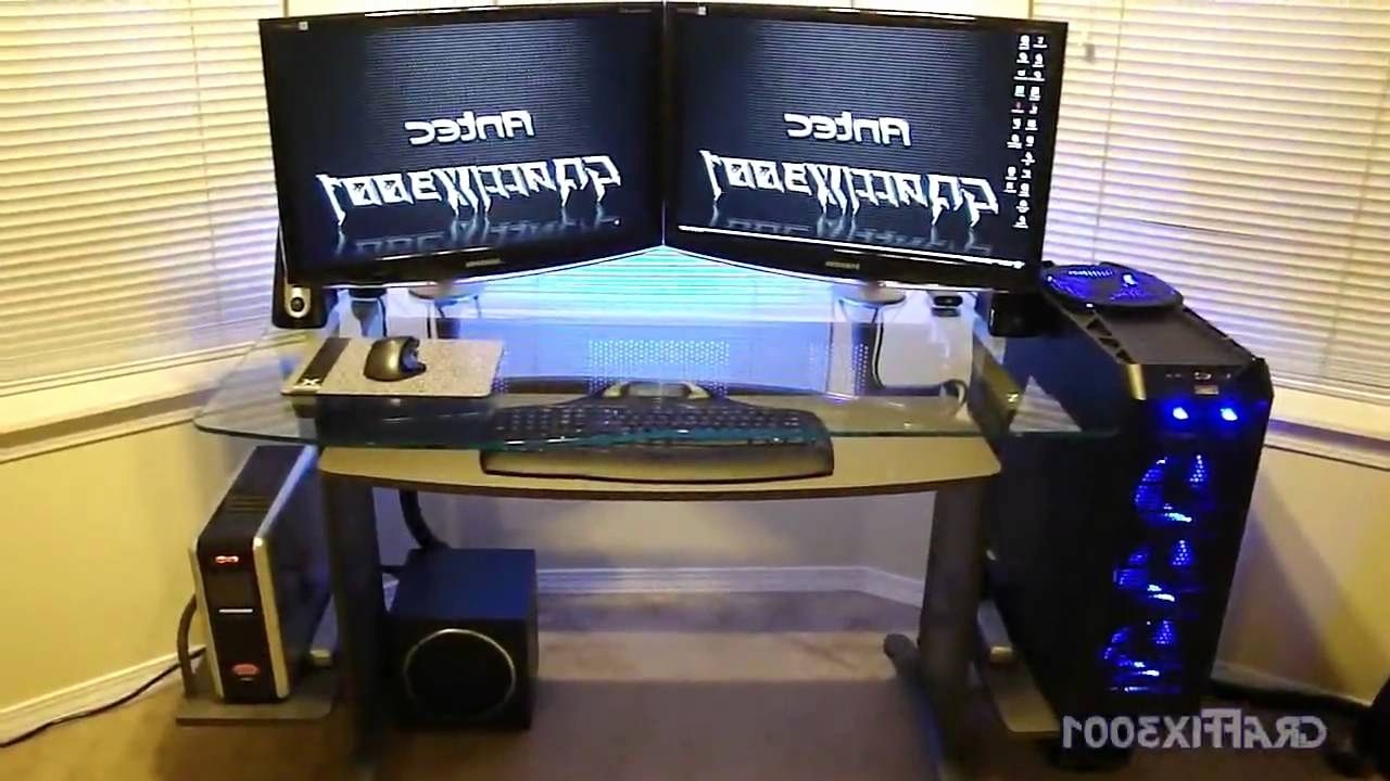 Computer Desks For Dual Monitors For Most Recently Released 30 Luxury Computer Desk For 2 Monitors Pictures (View 11 of 20)