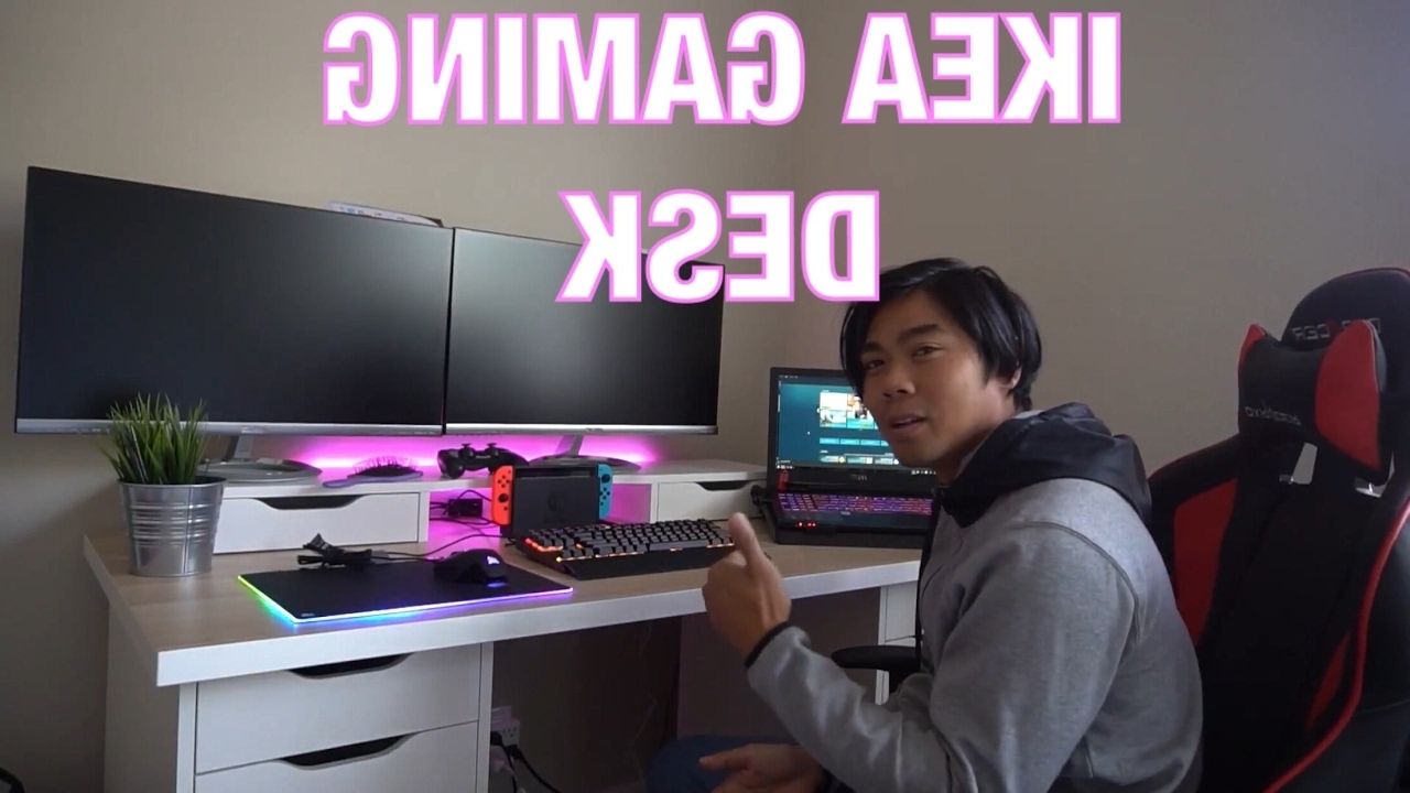 Computer Desks For Gamers Intended For Trendy Ikea Diy Computer/gaming Desk – Youtube (View 7 of 20)