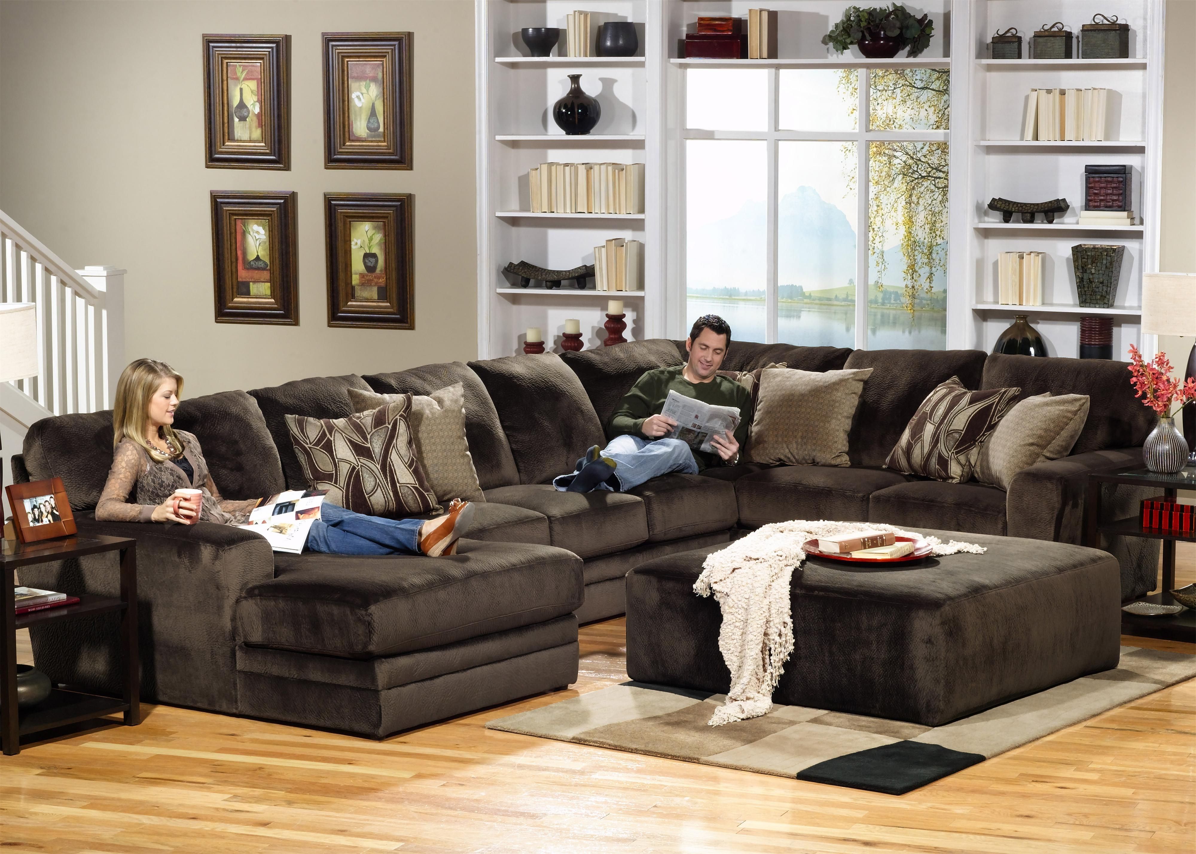Evansville In Sectional Sofas Intended For Fashionable Jackson Furniture 4377 Everest 3 Piece Sectional With Lsf Section (View 7 of 20)