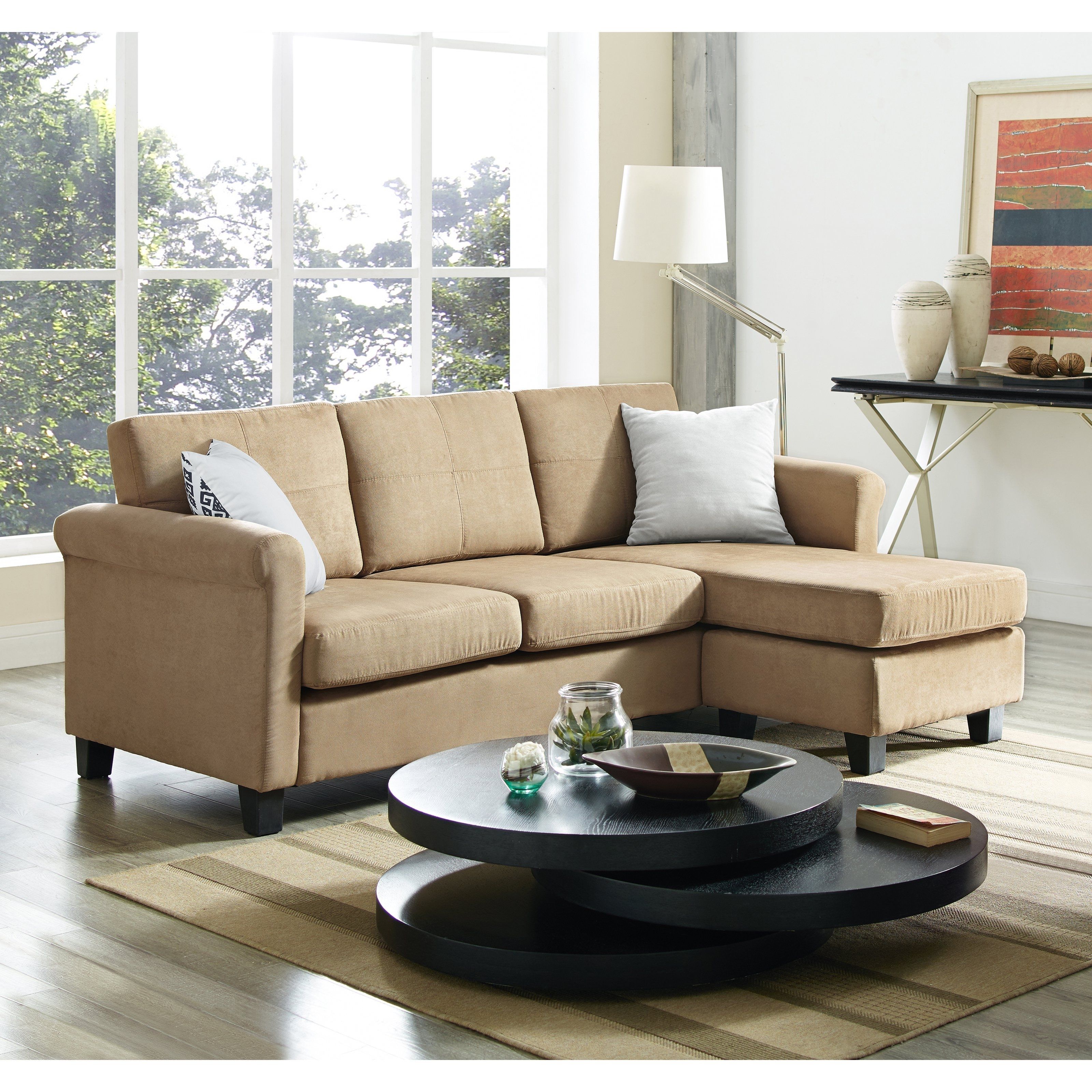 Famous Dorel Living Small Spaces Configurable Sectional Sofa (View 13 of 20)