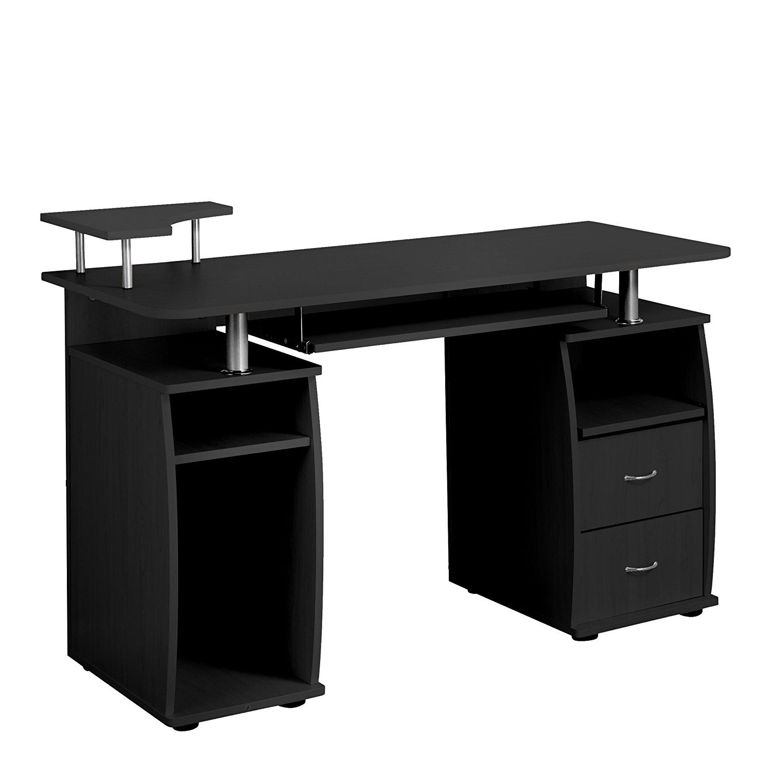 Furniture : Thin Computer Desk Cherry Wood Computer Desk Regarding Best And Newest Black Computer Desks (View 9 of 20)