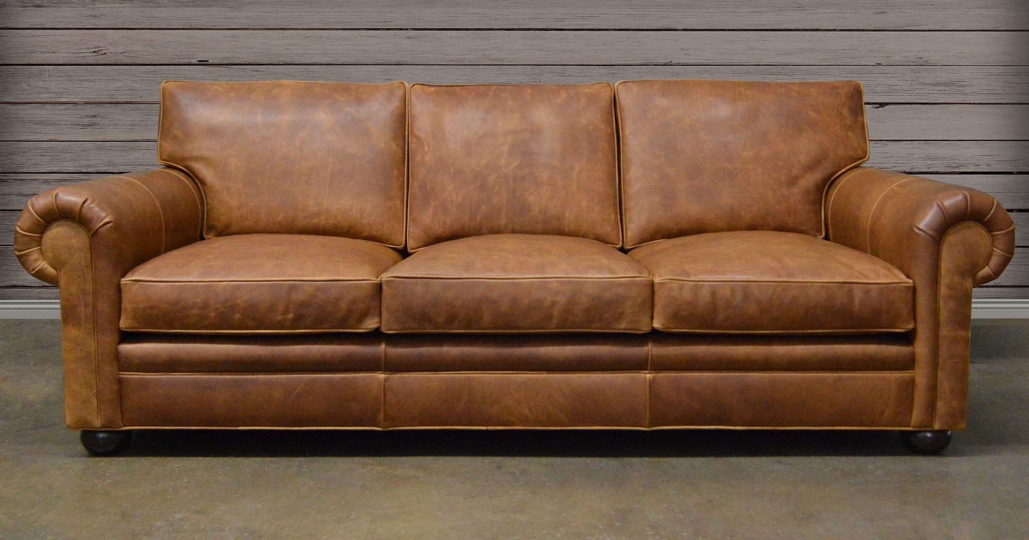 gifford top grain leather sofa by abbyson