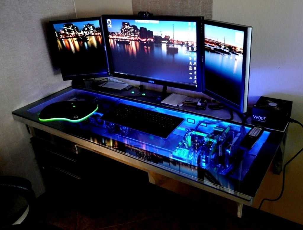 Gaming Pc Desk Custom Gaming Computer Desk – Cocinacentral (View 14 of 20)