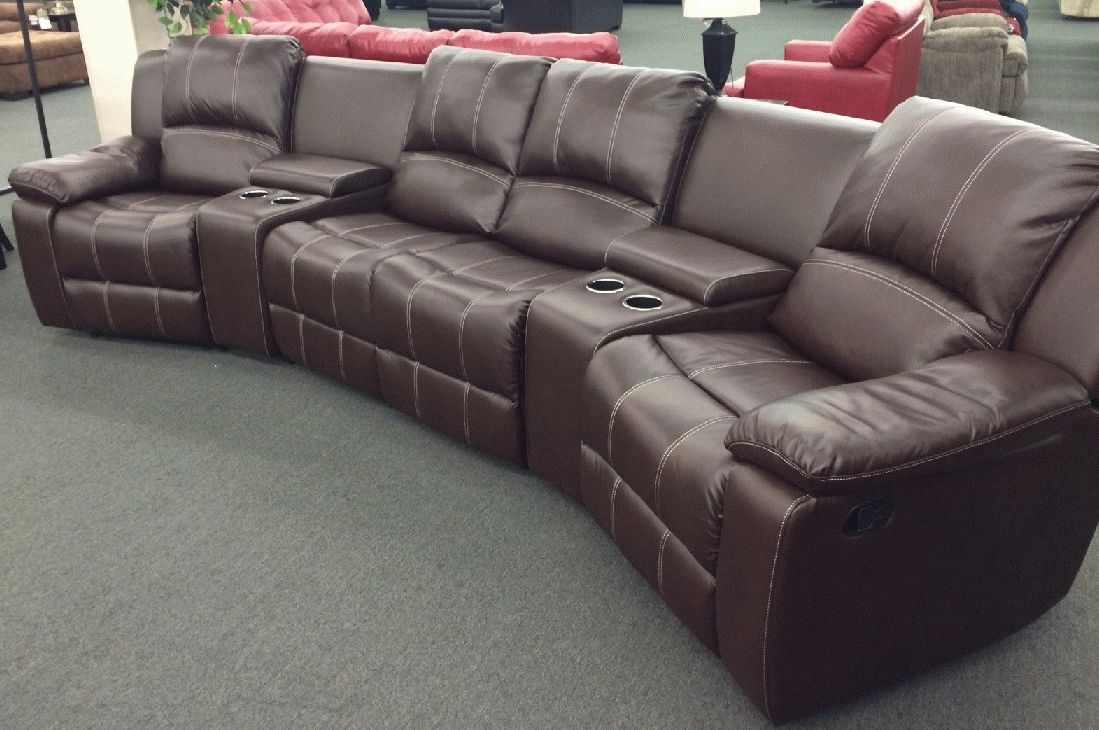 Jamestown Umber 5 Piece Theater Sectionalcorinthian At Intended For Best And Newest Theatre Sectional Sofas (View 19 of 20)