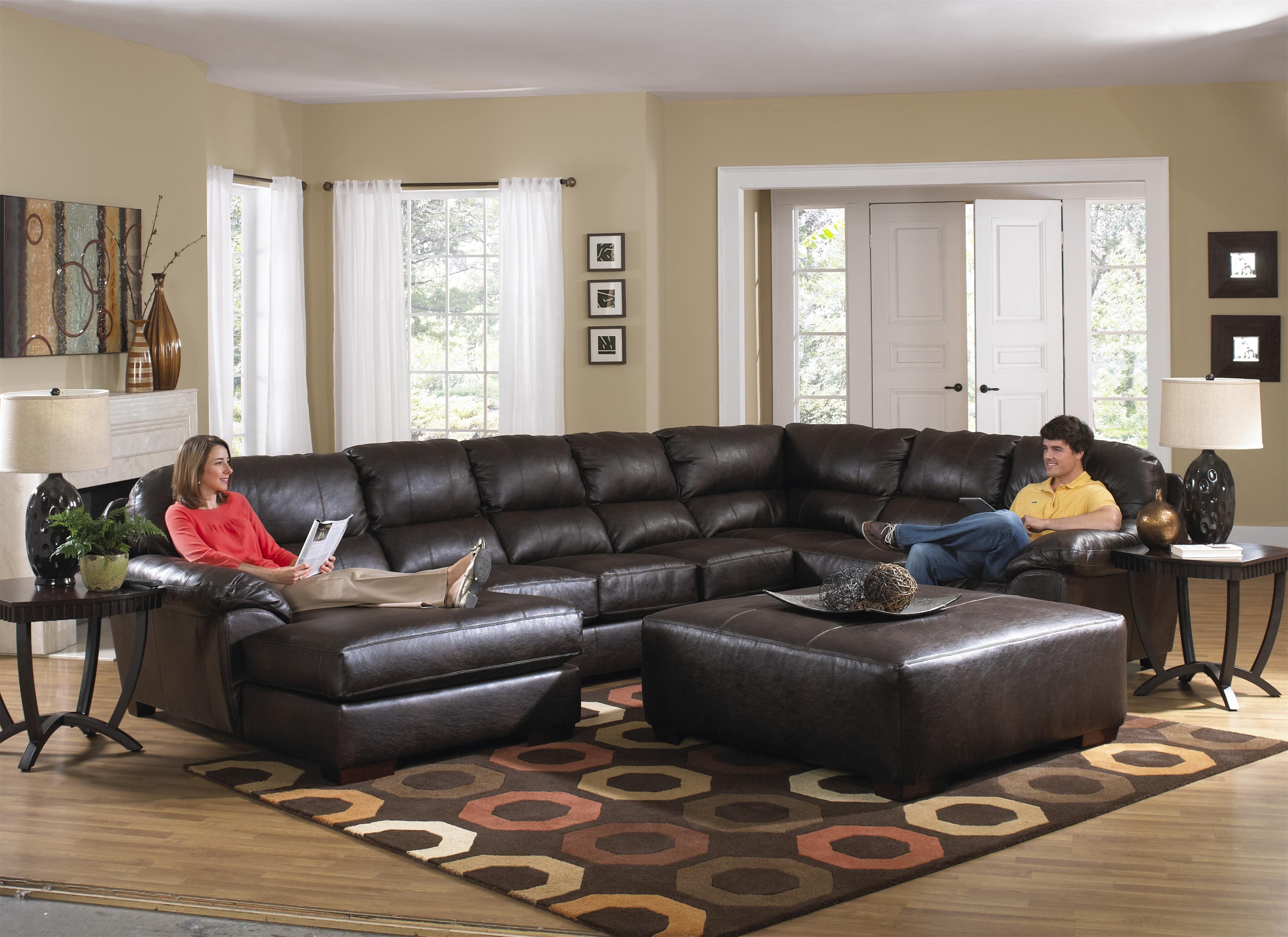 Large Sectional Sofa With Ottoman (View 10 of 20)