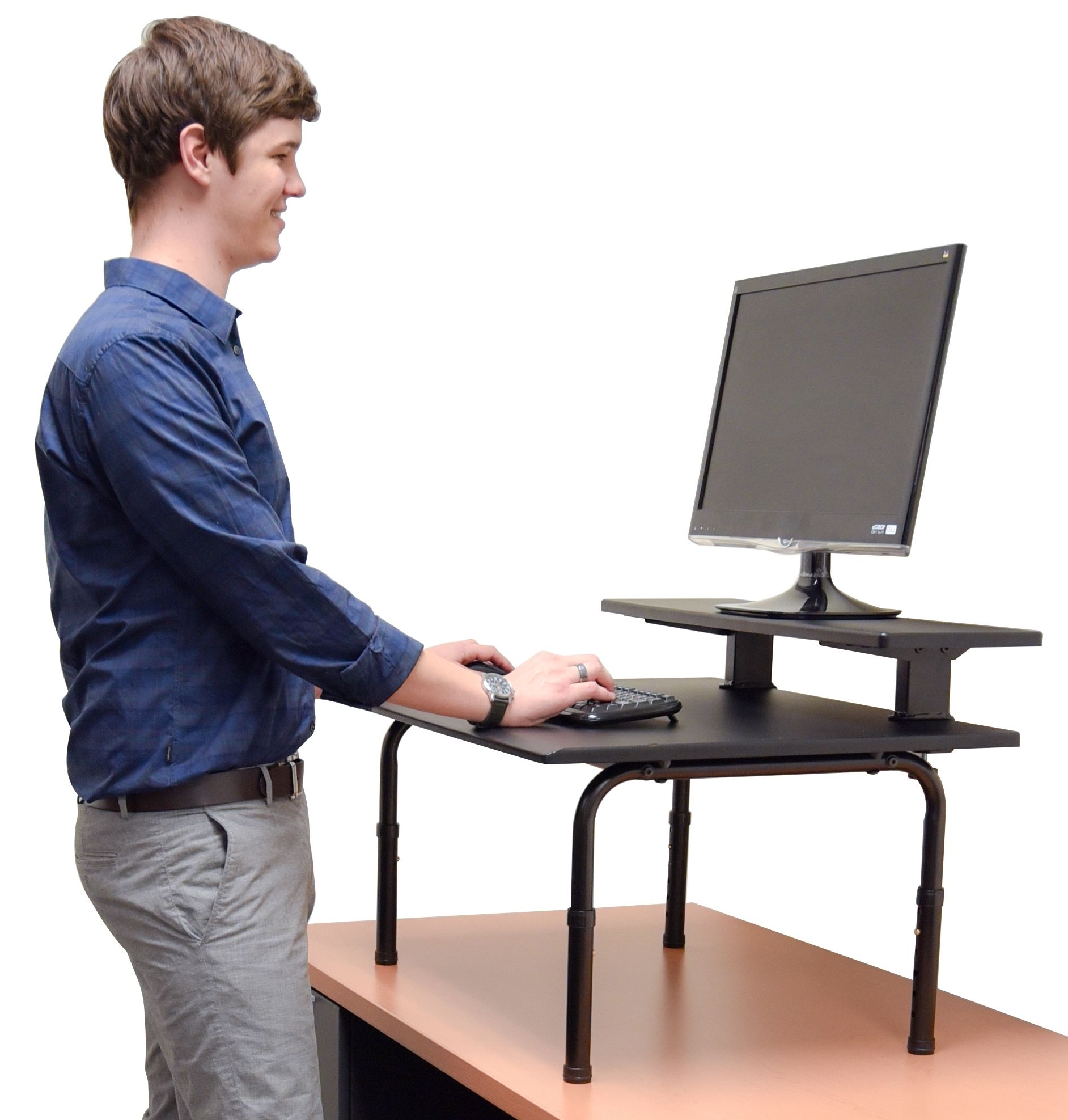 Latest Standing Desk Converter With Monitor Shelf (View 9 of 20)