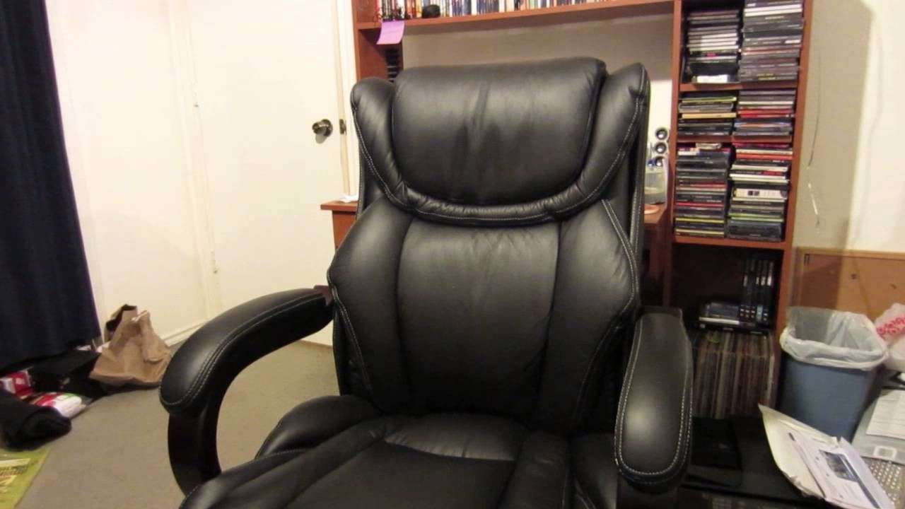Lazboy Black Executive Office Chair Review – Youtube For Latest La Z Boy Executive Office Chairs (View 6 of 20)