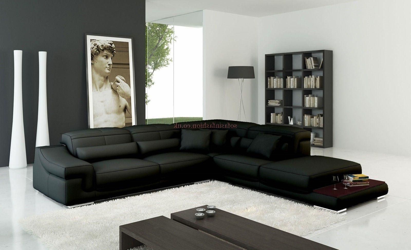 Leather Corner Sofas Intended For Famous Incredible Modern Leather Corner Sofas – Buildsimplehome (View 6 of 20)