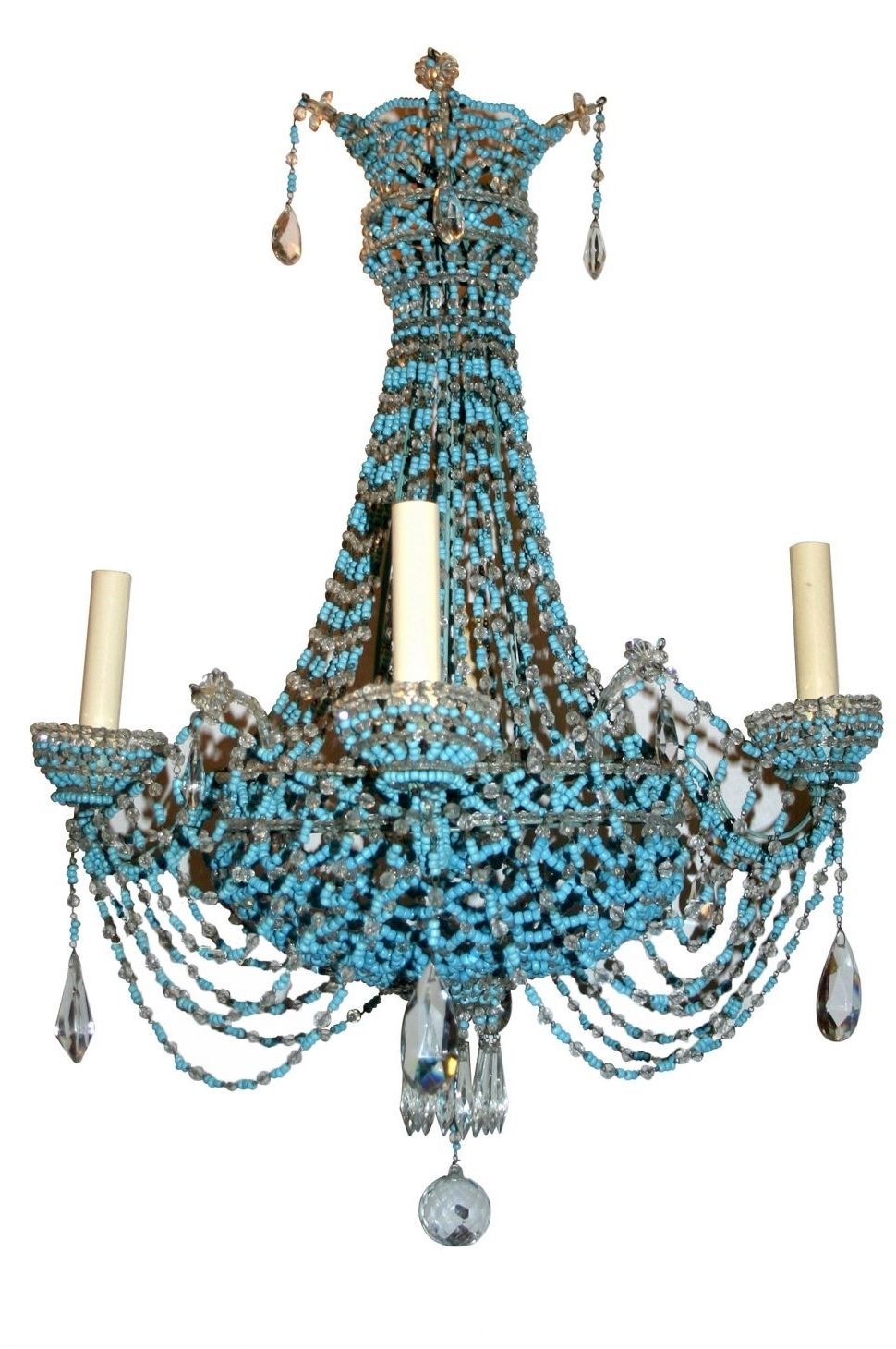 Lighting : Regina Andrew Turquoise Chandelier Light Wood Diy Small Within Newest Small Turquoise Beaded Chandeliers (View 10 of 20)