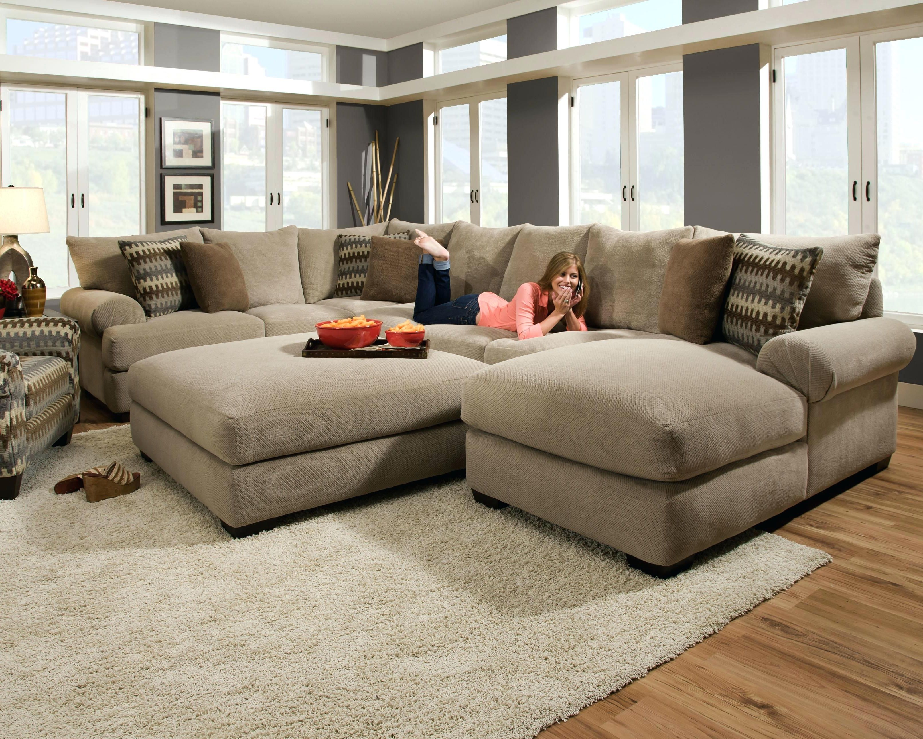 Living Room : Pillows For Sectional Sofa Large Decorative Pillows With Best And Newest Deep Seating Sectional Sofas (View 5 of 20)