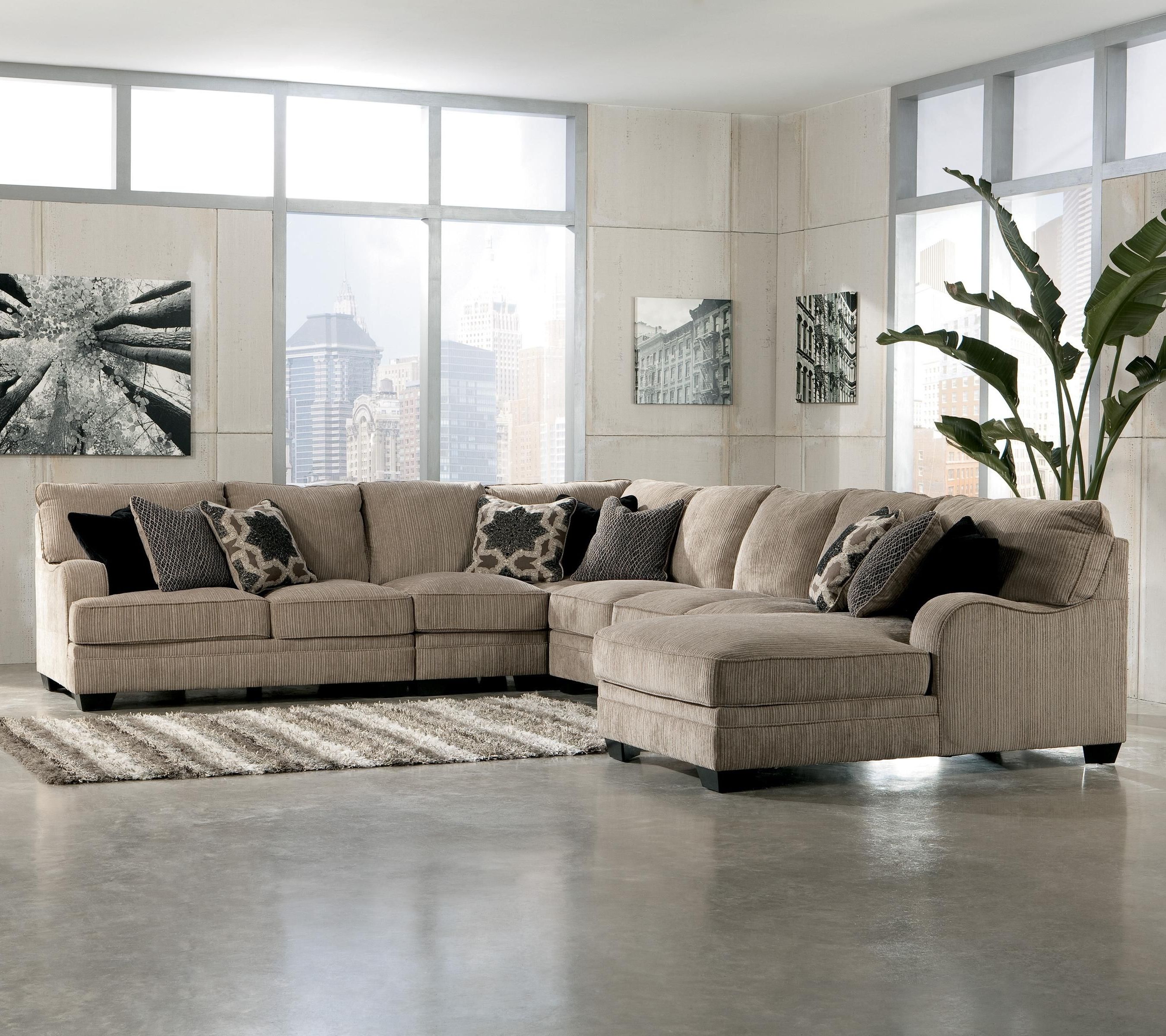Living Room Sectional: Katisha 4 Piece Sectionalashley Pertaining To Recent Jackson Ms Sectional Sofas (View 1 of 20)