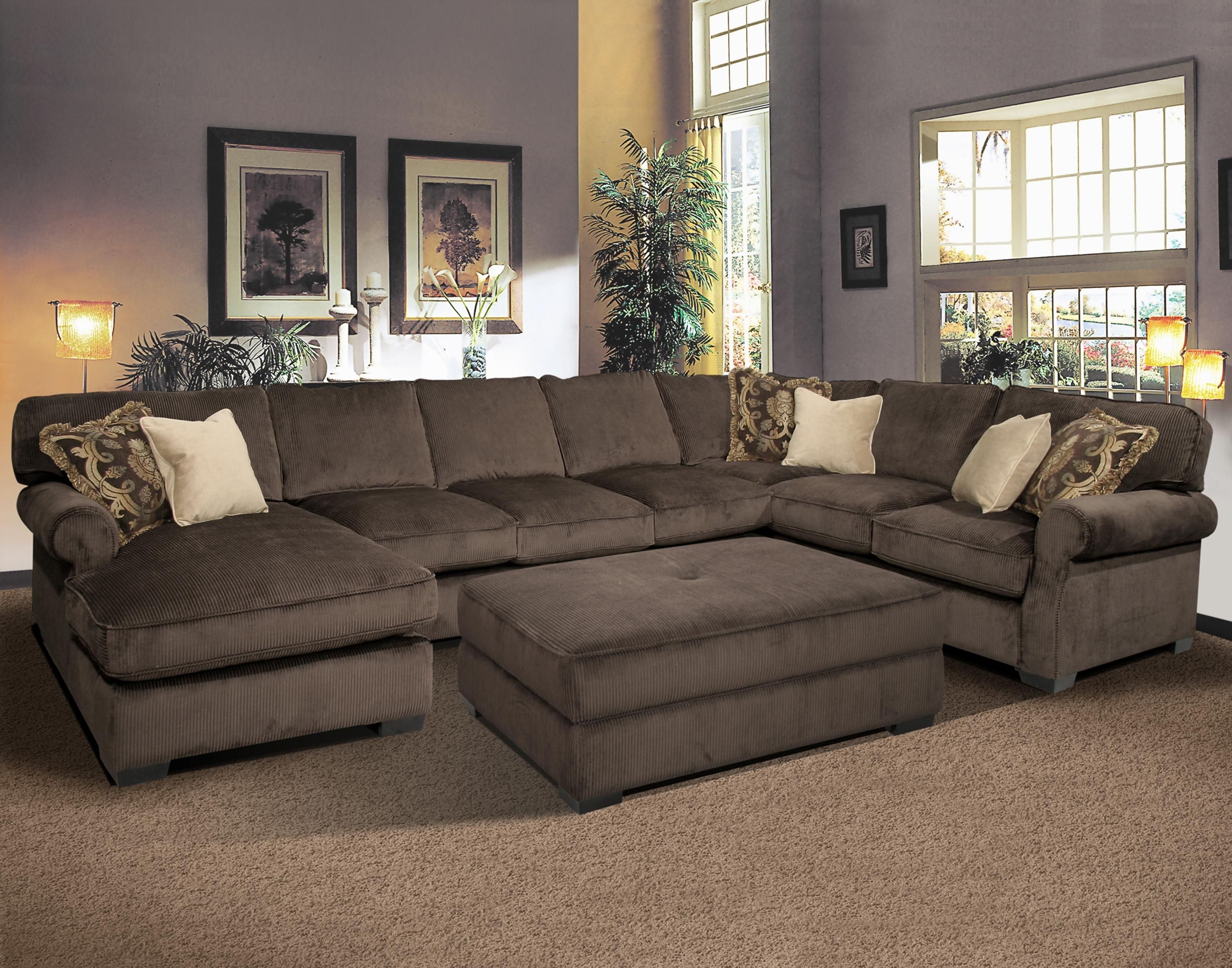 Lubbock Sectional Sofas For Well Liked Big And Comfy Grand Island Large, 7 Seat Sectional Sofa With Right (View 3 of 20)