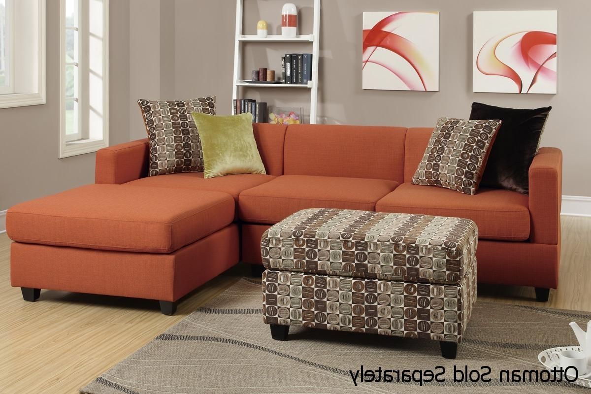Maribel Orange Fabric Sectional Sofa – Steal A Sofa Furniture Within Fashionable Orange Sectional Sofas (View 1 of 20)