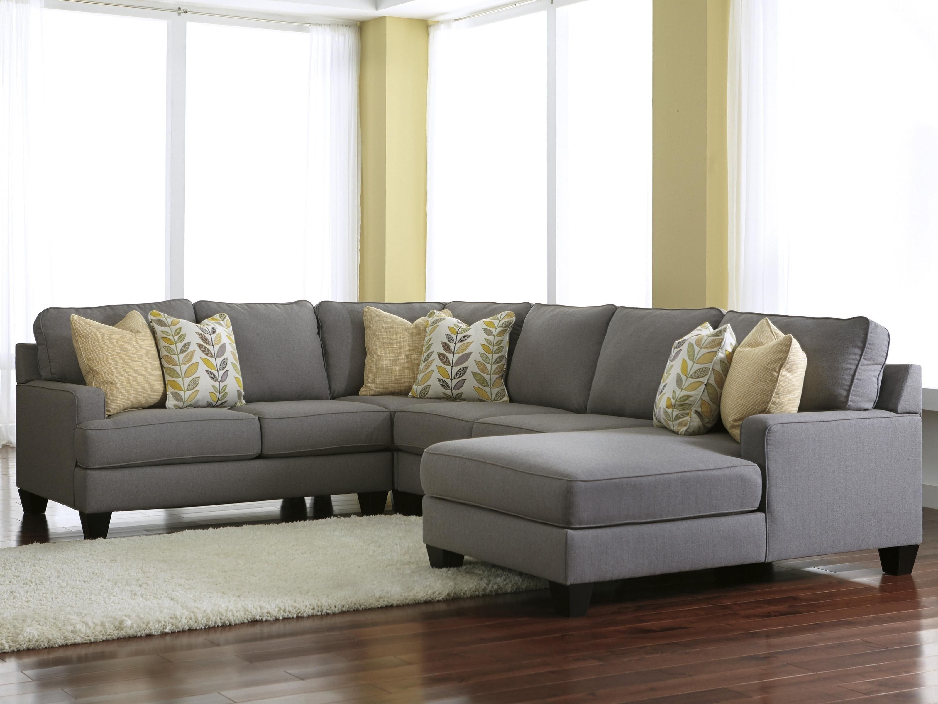 Modern 4 Piece Sectional Sofa With Left Chaise & Reversible Seat Intended For Best And Newest Eau Claire Wi Sectional Sofas (View 1 of 20)