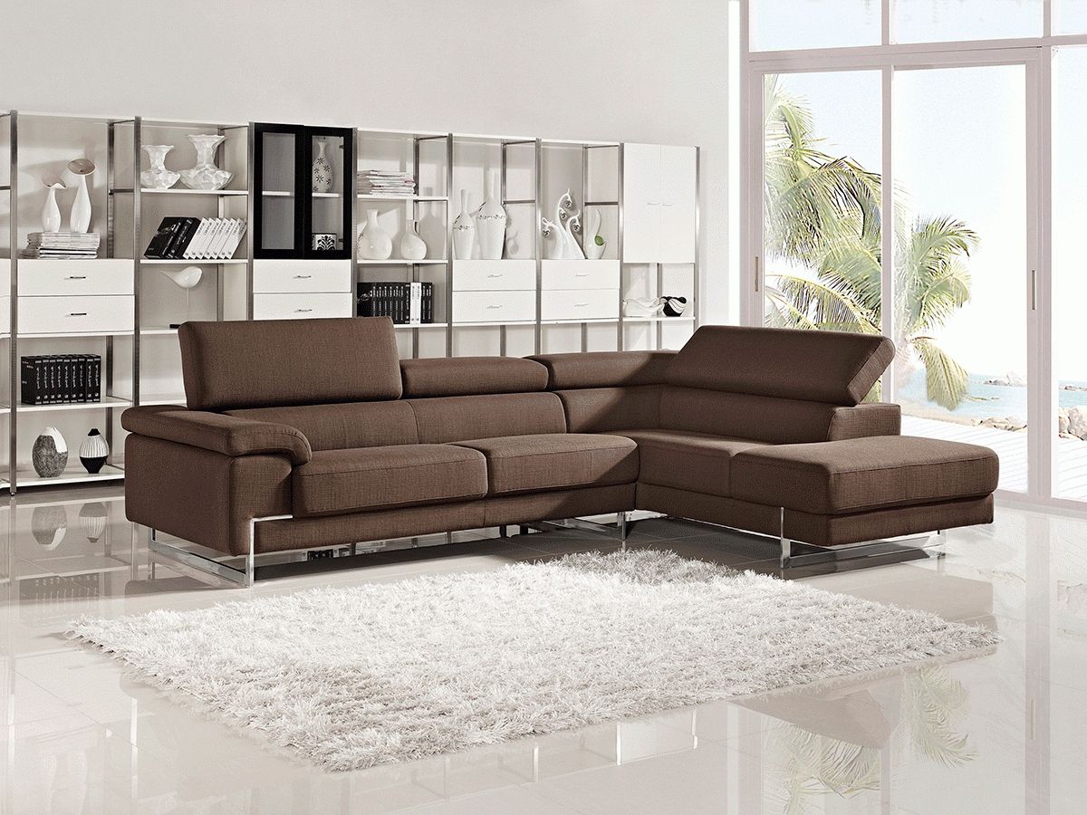 Modern Fabric Sectional Sofa For Well Known Fabric Sectional Sofas (View 8 of 20)