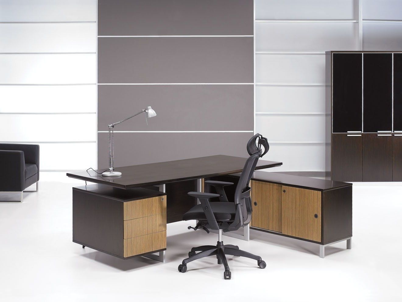 Modern Office L Desk Furniture With Storage Adding Executive Intended For Most Up To Date Contemporary Executive Office Chairs (View 9 of 20)