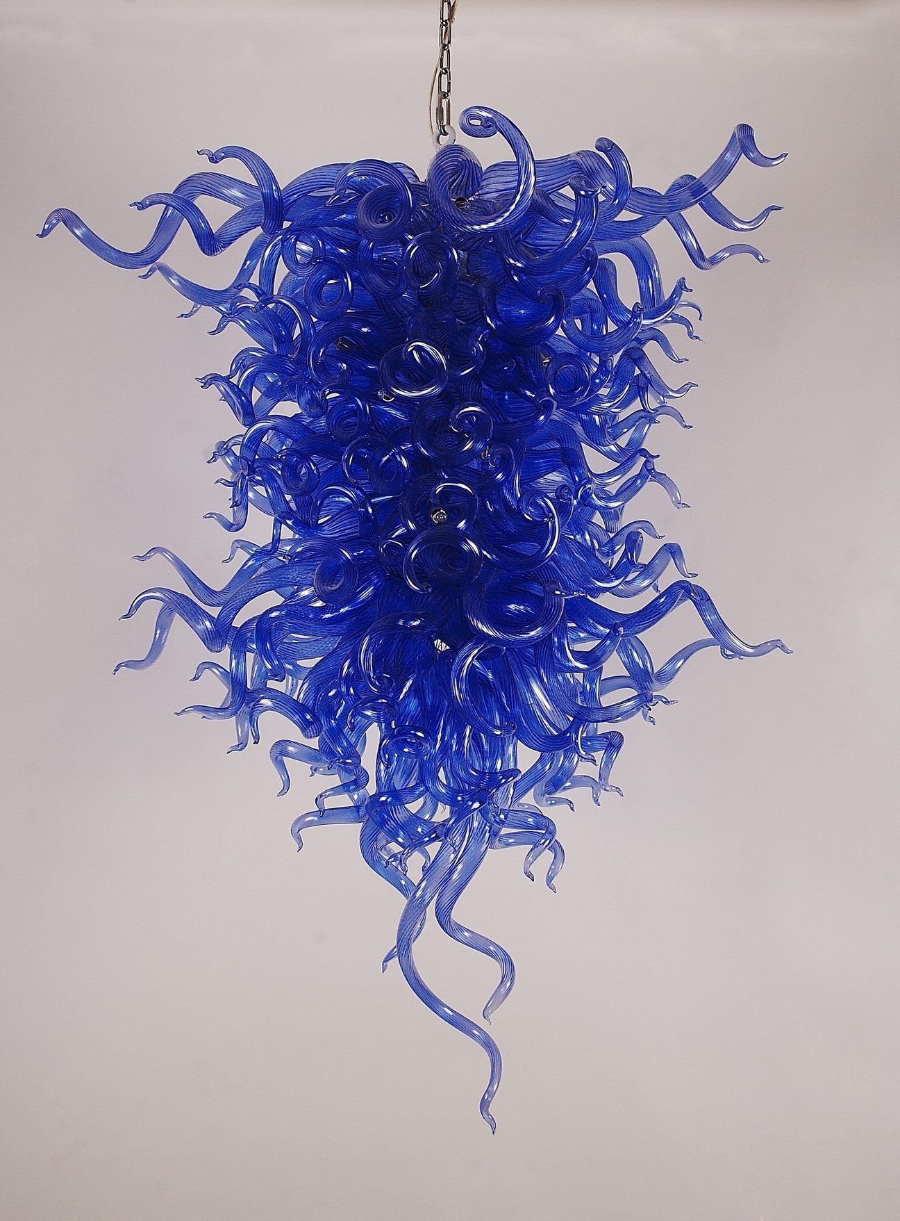 Most Popular Blue Blown Glass Chandelier Intended For Trendy Chandeliers (View 11 of 20)