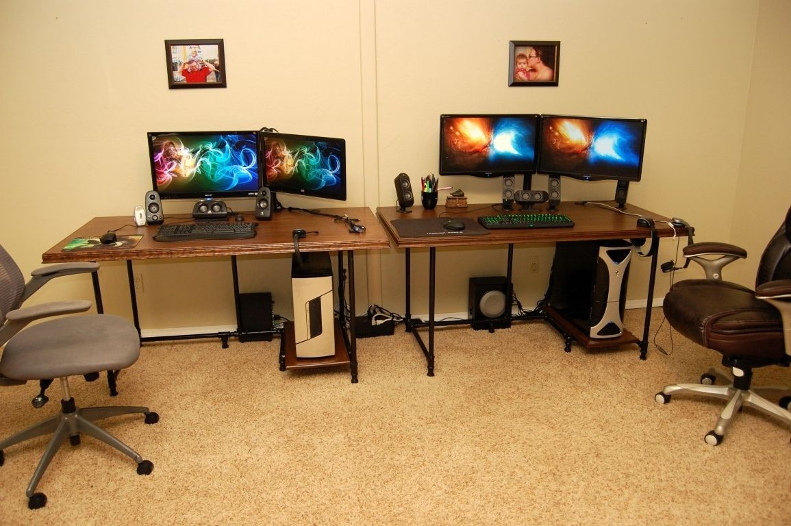Most Popular Diy Computer Desks Regarding My Wife And I Wanted New Desks (View 15 of 20)