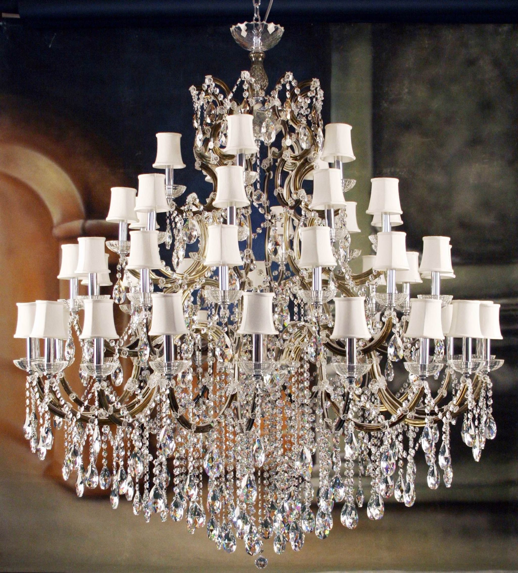 Most Popular Light : Fancy Living Room High Quality Crystal Chandeliers For Home In Small Rustic Crystal Chandeliers (View 4 of 20)