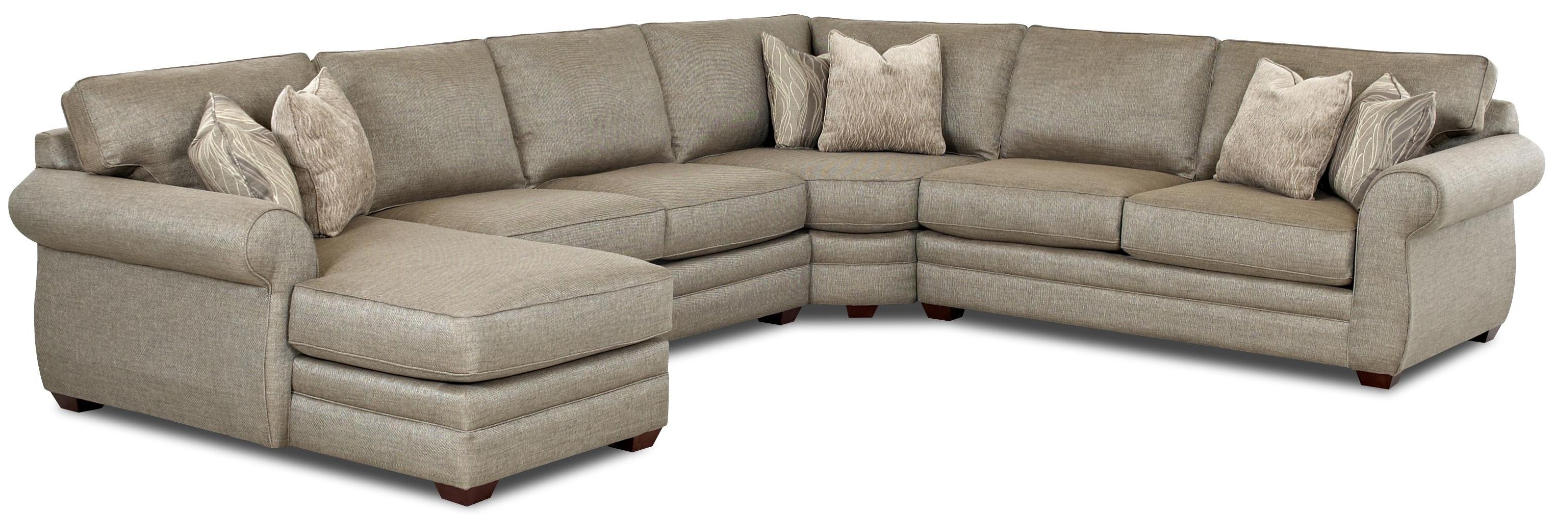 Most Recently Released Virginia Beach Sectional Sofas Pertaining To Klaussner Clanton Transitional Sectional Sofa With Right Chaise (View 19 of 20)