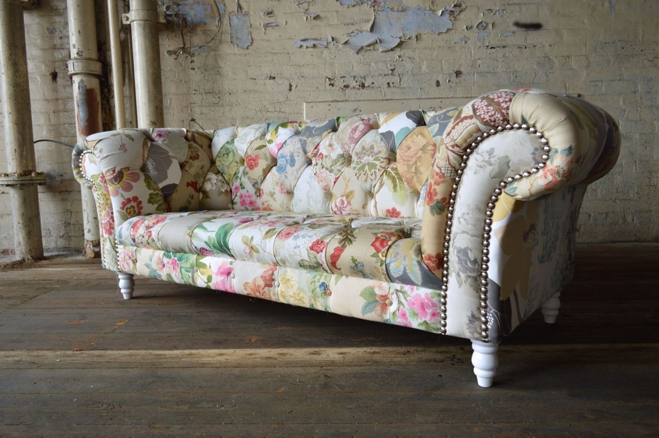 Most Up To Date Grace Patchwork Chesterfield Sofa (View 1 of 20)