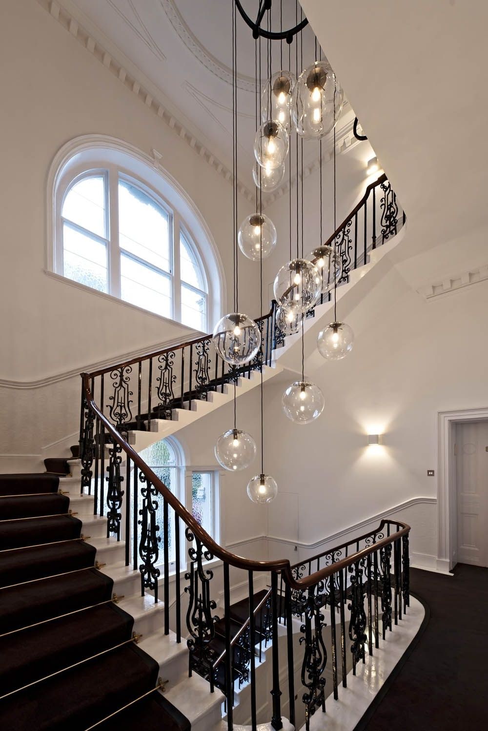 Most Up To Date Stairwell Chandeliers Throughout Offices For International Shipping Company /shh (View 1 of 20)