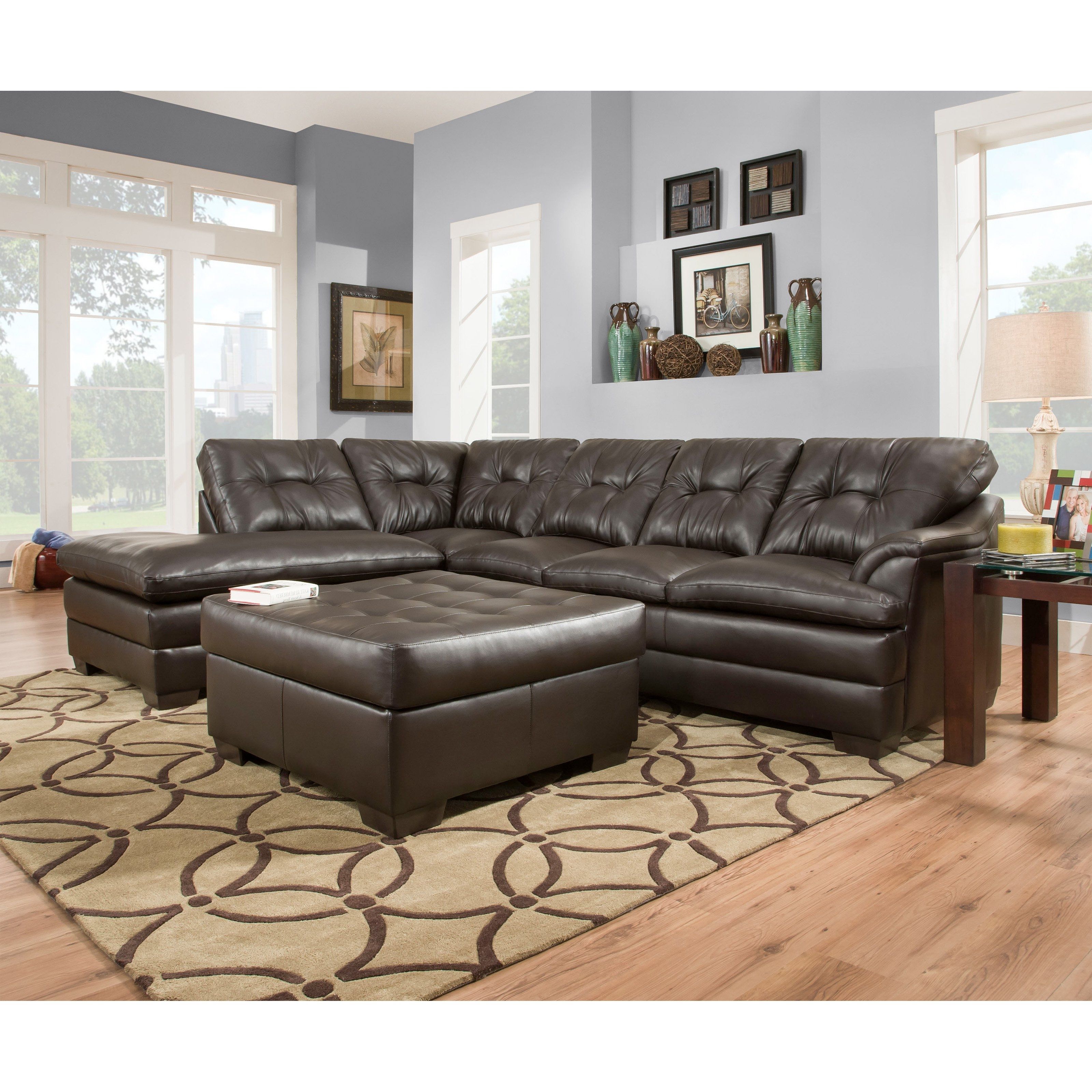 Nanaimo Sectional Sofas With Latest Simmons Upholstery Apollo Sectional With Optional Ottoman (View 5 of 20)