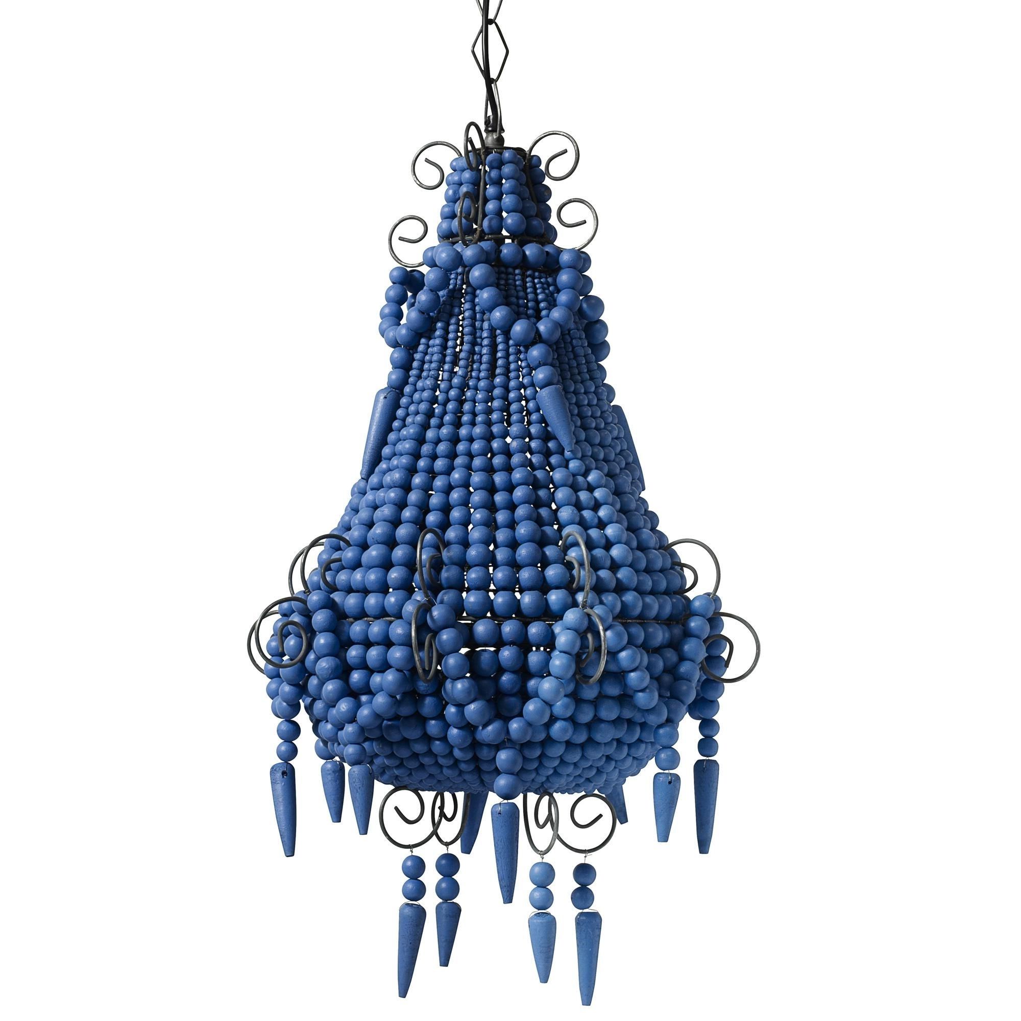 Newest Beaded Chandelier In Royal Blue (View 18 of 20)