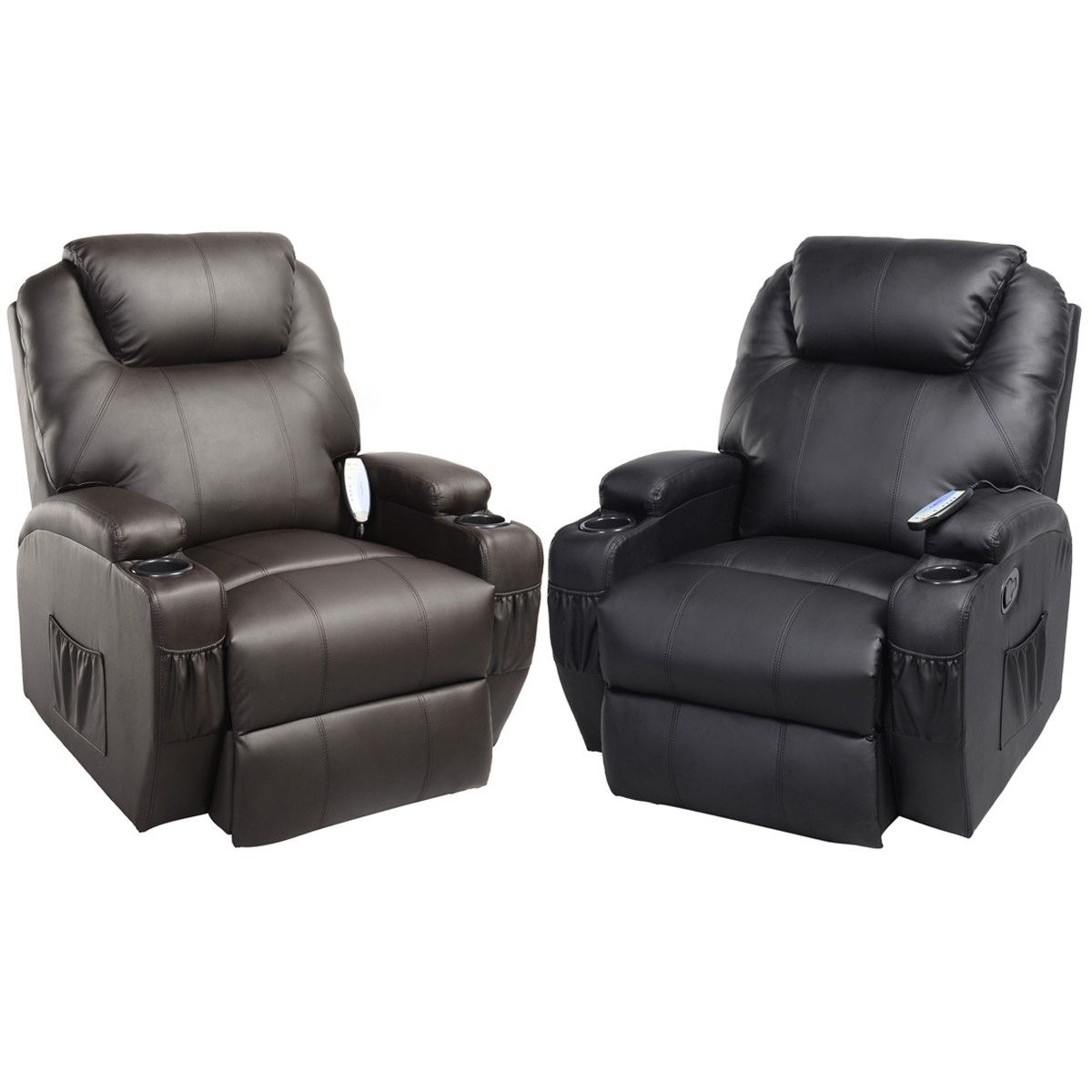 Newest Massage Recliner Sofa Chair Deluxe Ergonomic Lounge Heated W Within Ergonomic Sofas And Chairs (Photo 1 of 20)