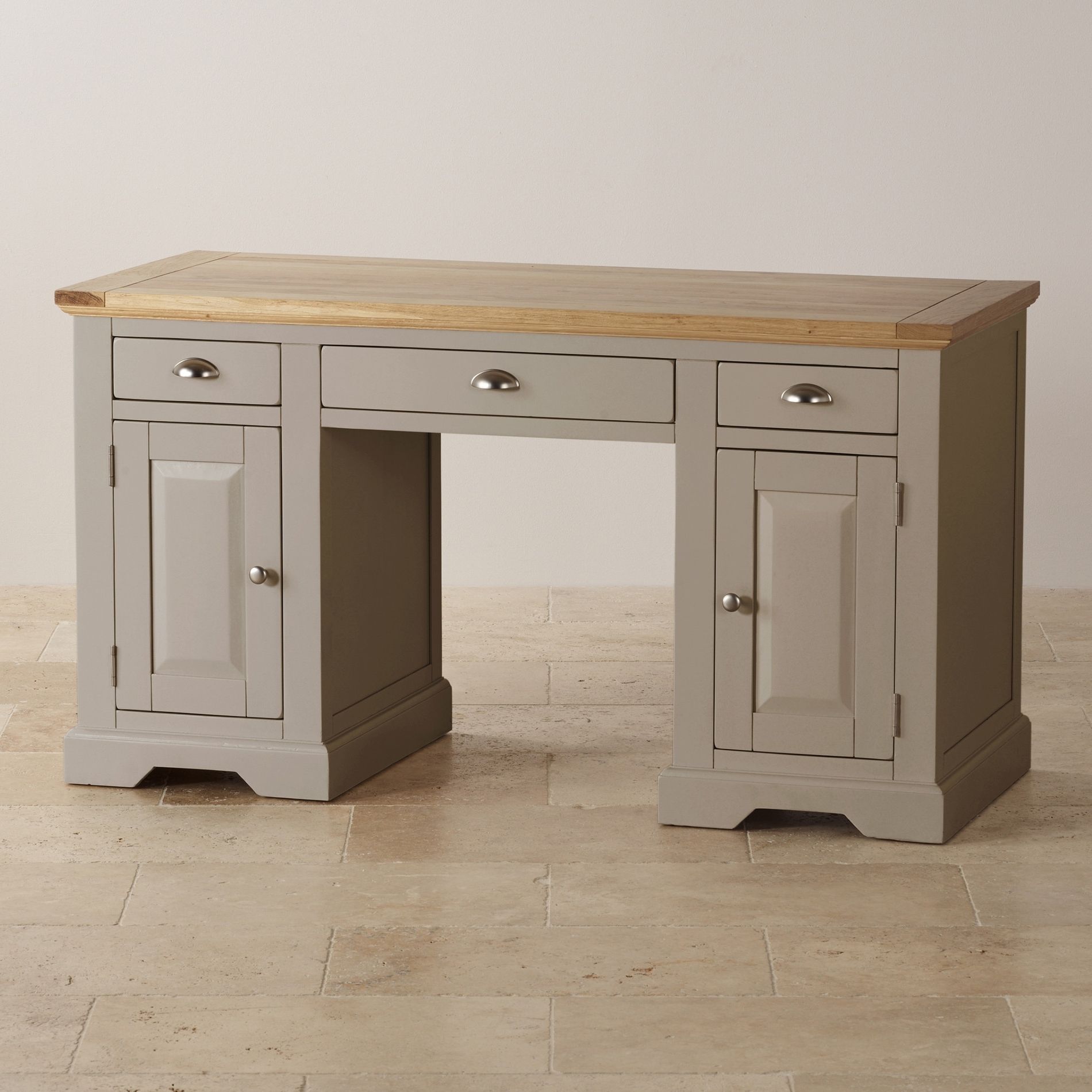 Oak Furniture Land In Grey Computer Desks (View 8 of 20)