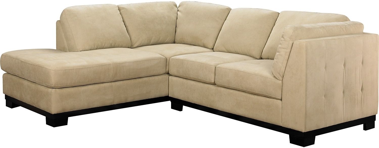 Oakdale 2 Piece Microsuede Sectional W/right Facing Chaise Pertaining To Most Recently Released Sectional Sofas At The Brick (View 4 of 20)