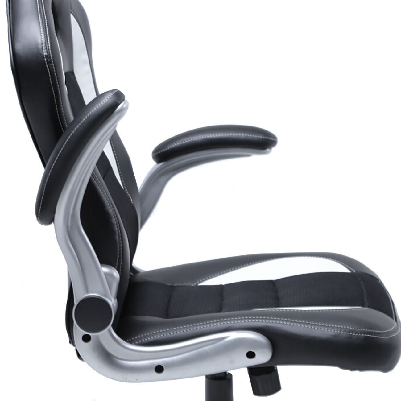 Office Chair Ergonomic Computer Pu Leather Desk Race Car Bucket Regarding Recent Executive Office Chairs With Flip Up Arms (View 2 of 20)