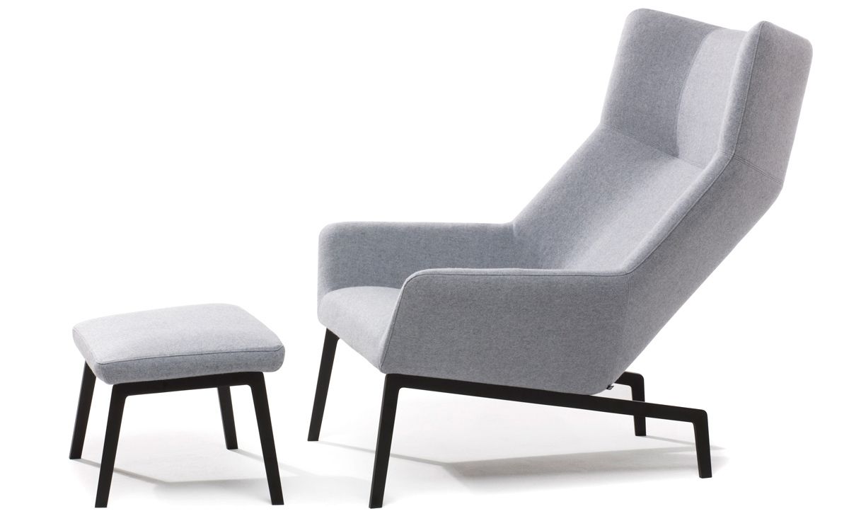 Park Lounge Chair & Ottoman – Hivemodern With Regard To Newest Chairs With Ottoman (Photo 1 of 20)