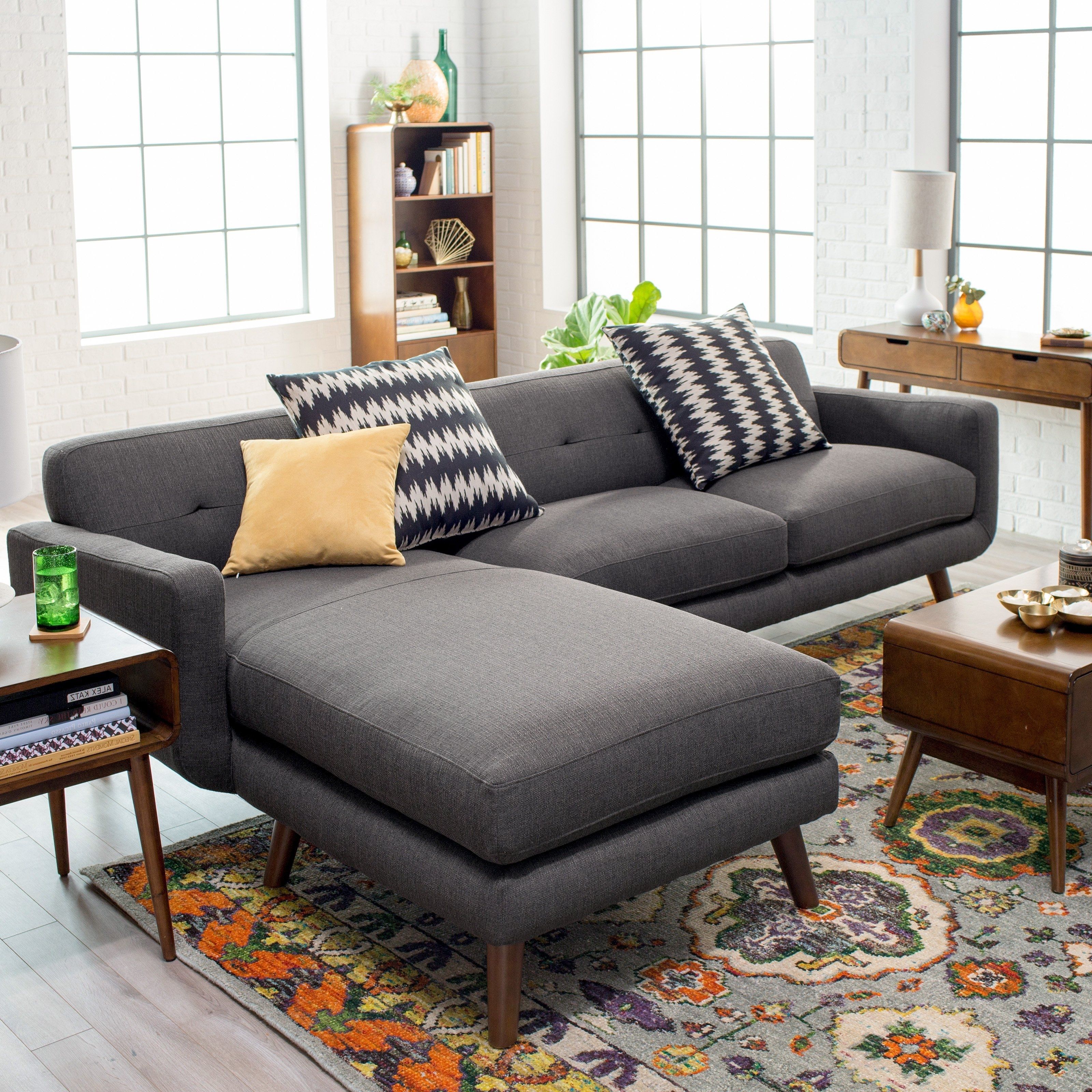 Recent Sectional Sofas Within Dorel Living Small Spaces Configurable Sectional Sofa (Photo 1 of 20)