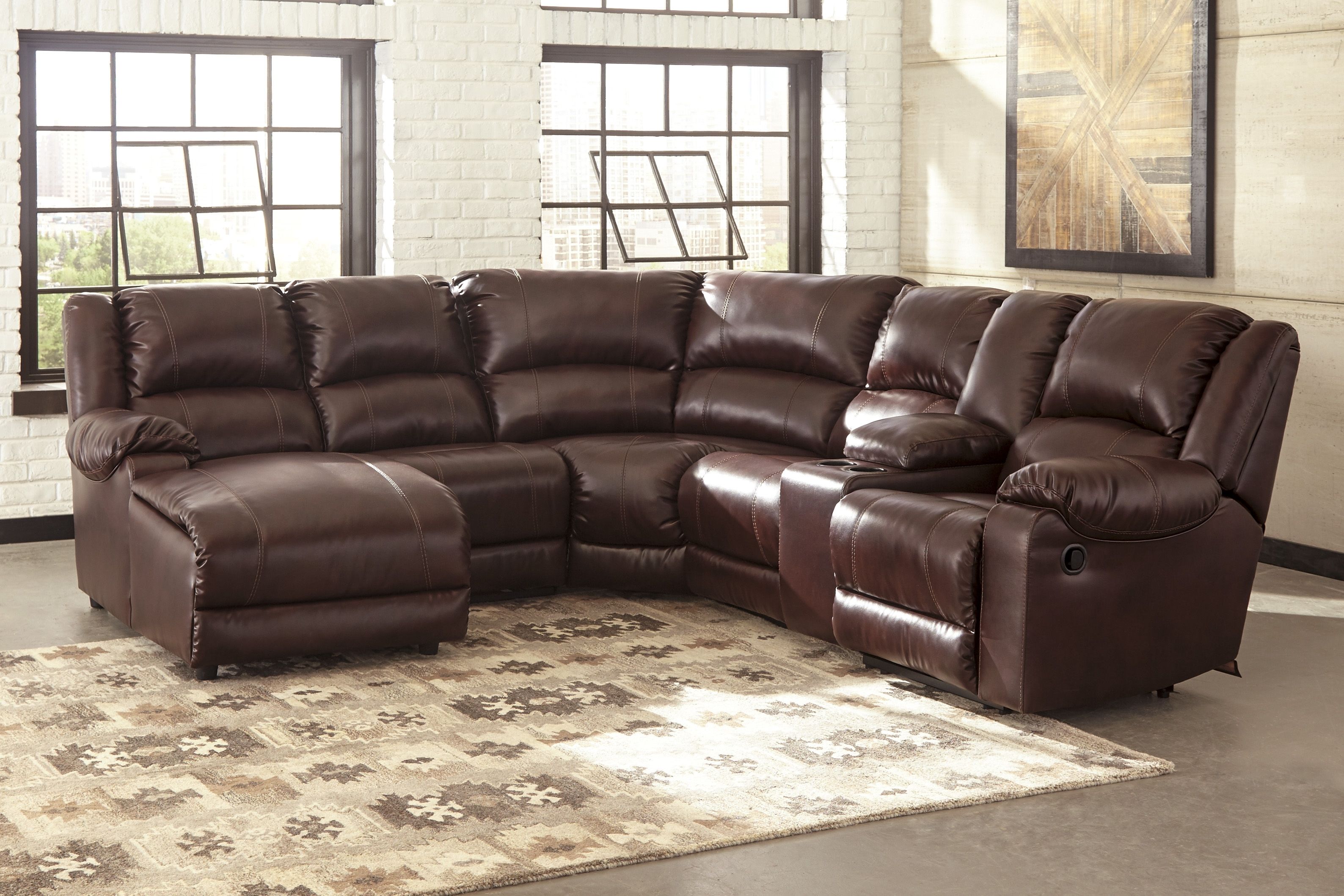 Reclining Leather Sectionals In Recent Evansville In Sectional Sofas (View 6 of 20)