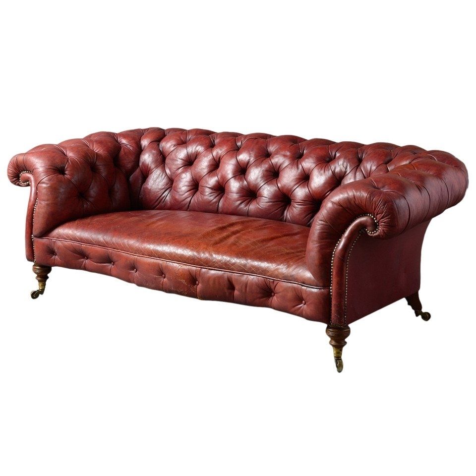 Red Leather Couches Pertaining To Most Current Howard Red Leather Sofa For Sale At 1stdibs (View 15 of 20)