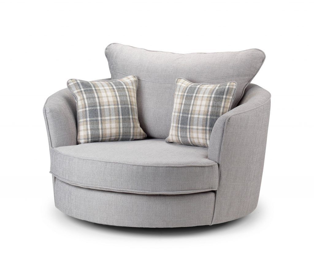 Round Swivel Sofa Chairs In Favorite Armchair : Round Swivel Couch Cuddler Swivel Sofa Chair Round Sofa (Photo 1 of 20)