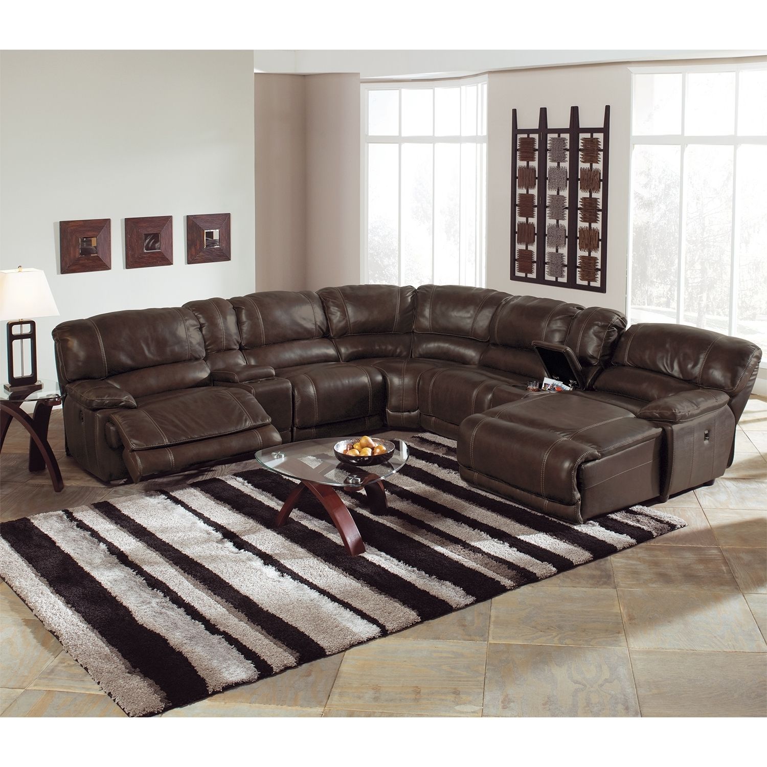 Sectional Sofas With Power Recliners With Well Known Leather Sofa Electric Recliner Used Sectional With Recliners (Photo 3 of 20)