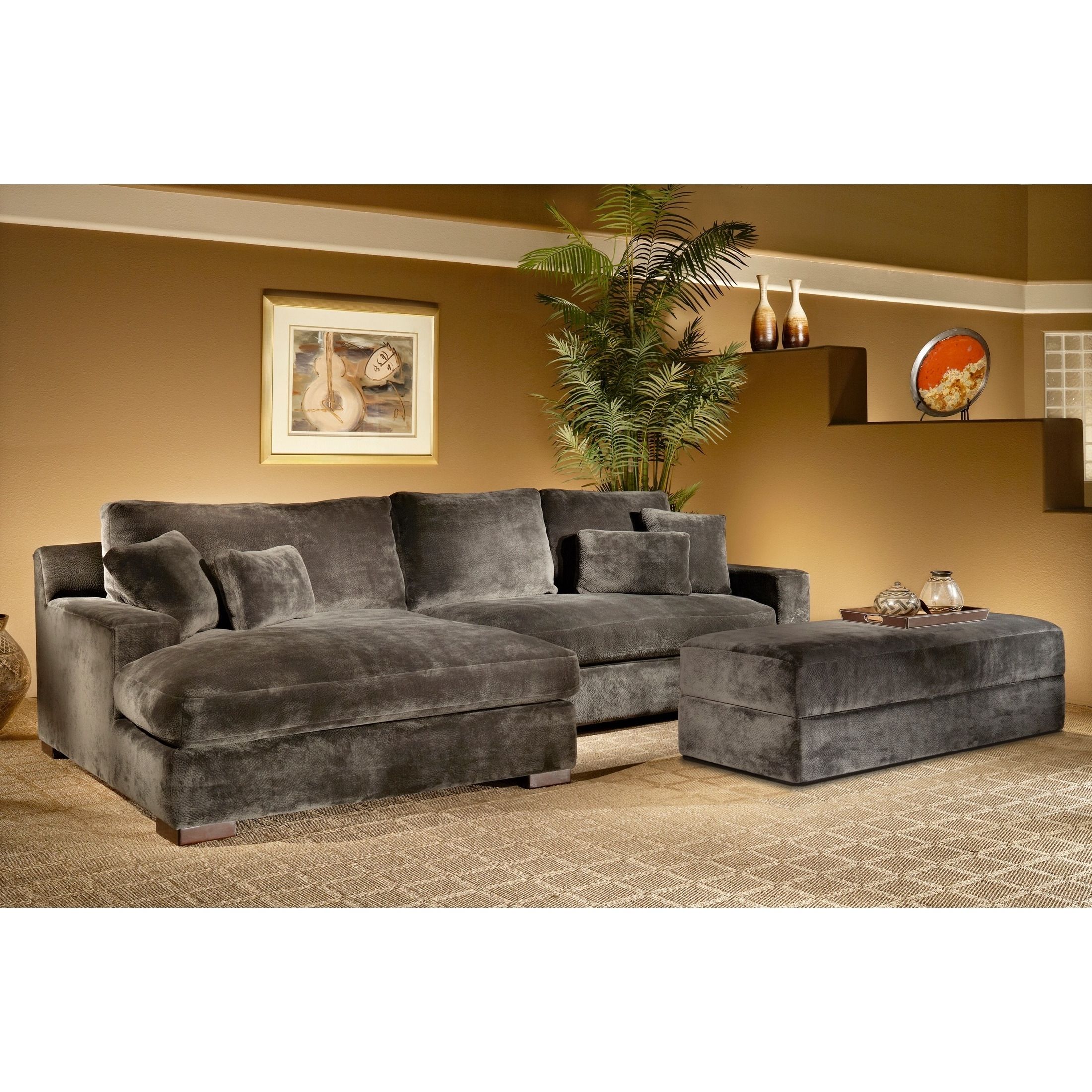 Sectional Sofas With Storage With Regard To Famous The Doris 3 Piece Smoke Sectional Sofa With Storage Ottoman Is (View 17 of 20)