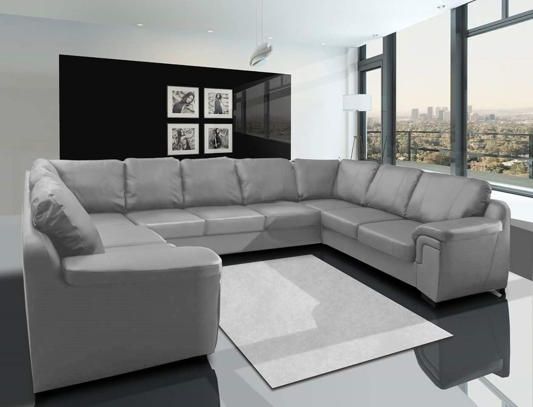 Sofa : Fabric Sectional Leather Sectional U Shaped Sectional With With Regard To Most Current Large U Shaped Sectionals (View 14 of 20)