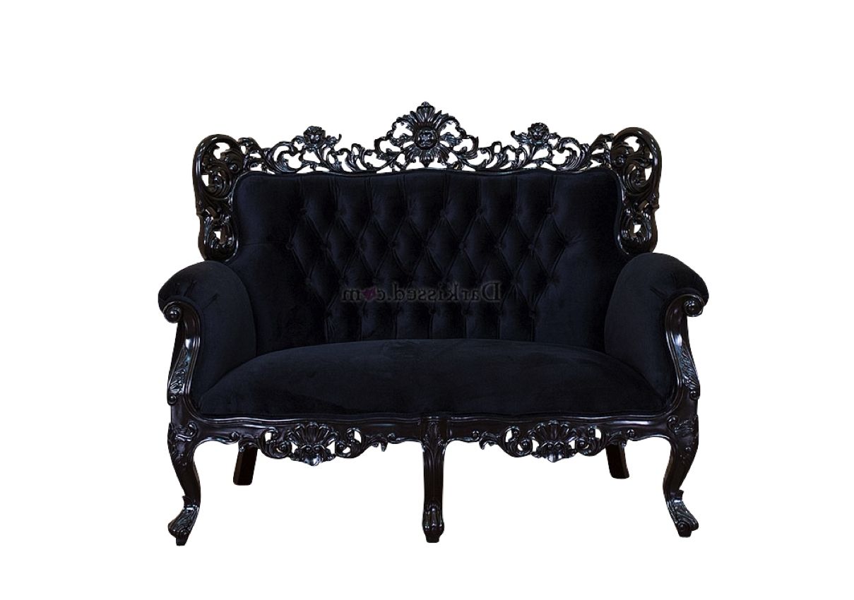 Sofa : Gothic Bed Black Gothic Bed Victorian Couch Eastlake Regarding Most Up To Date Gothic Sofas (View 10 of 20)