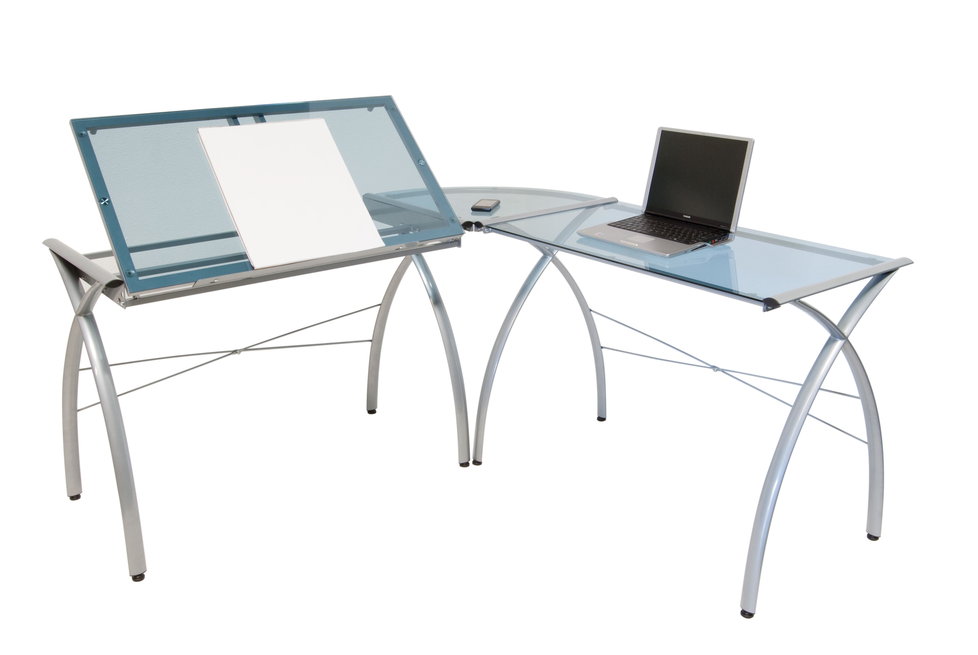 Studio Designs Futura L Shaped Desk With Tilt 50306 Throughout 2019 Computer Drafting Desks (View 3 of 20)